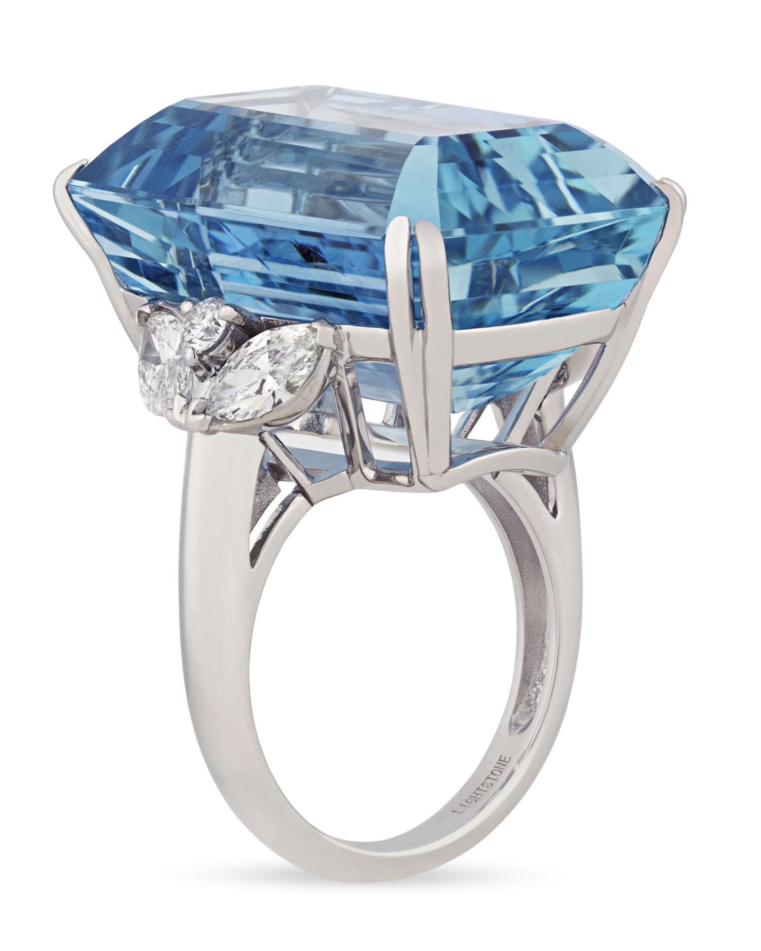 Emerald-Cut Aquamarine Ring, 43.37 Carats