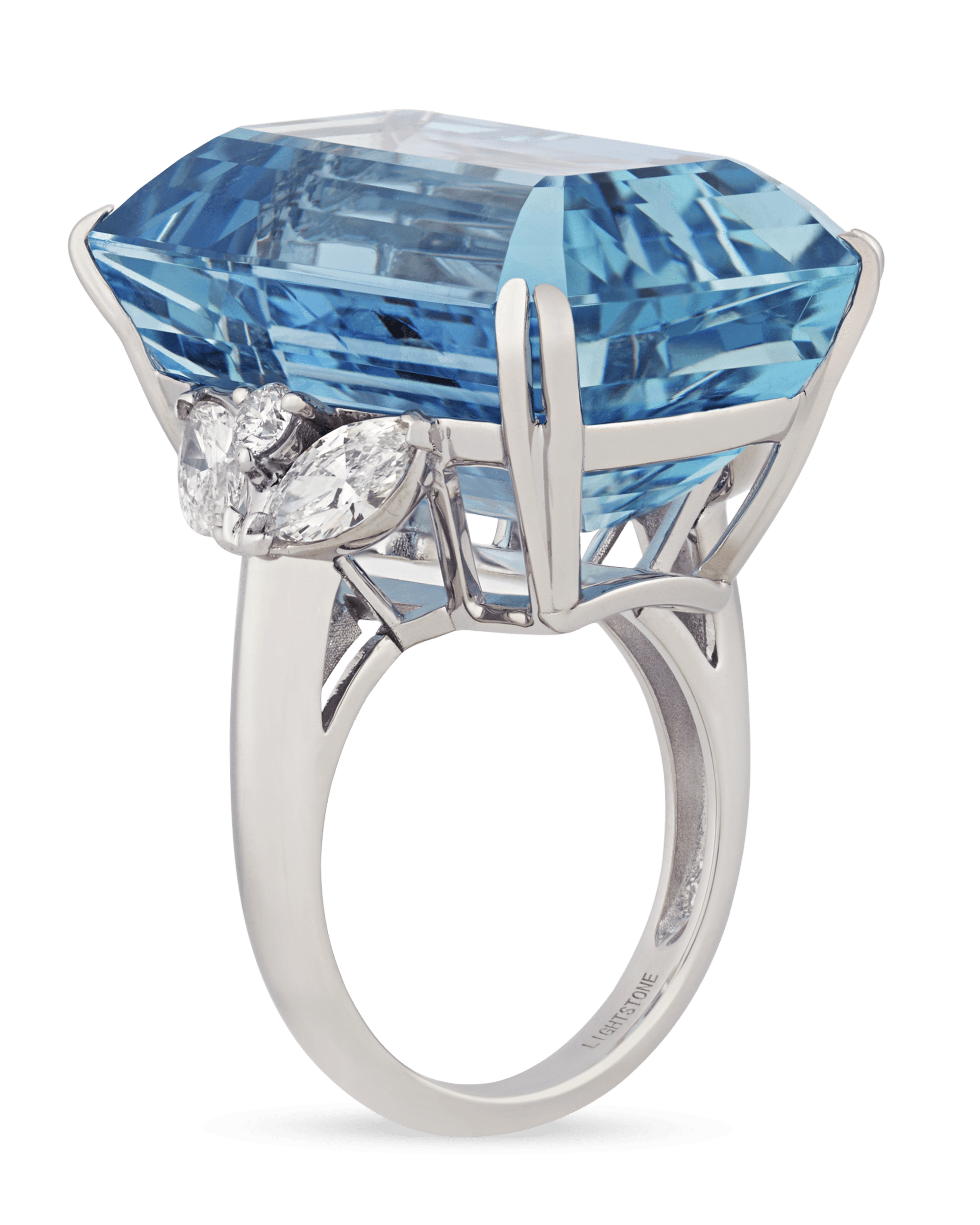 Emerald-Cut Aquamarine Ring, 43.37 Carats