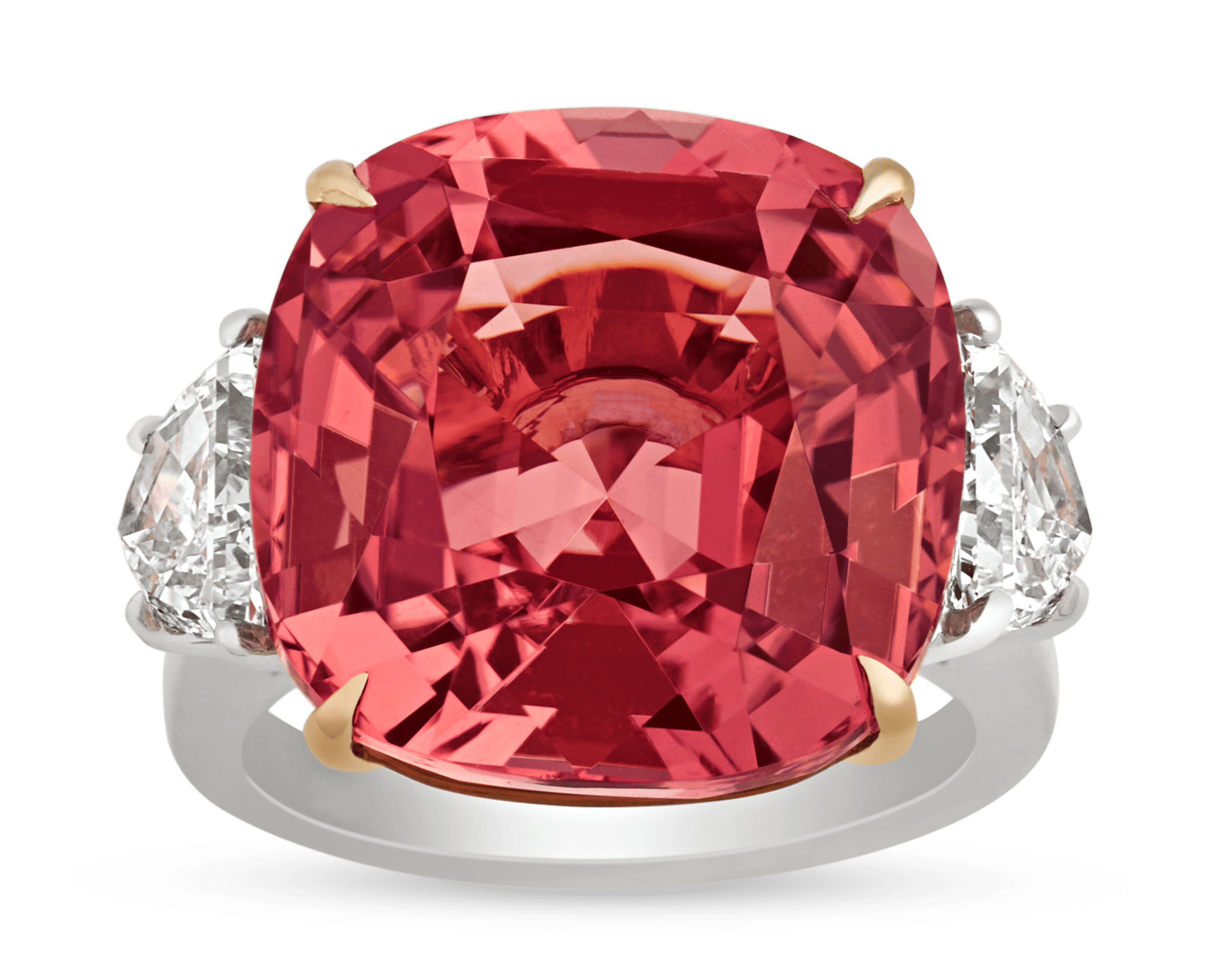 Peach Tourmaline Ring, 19.74 Carats