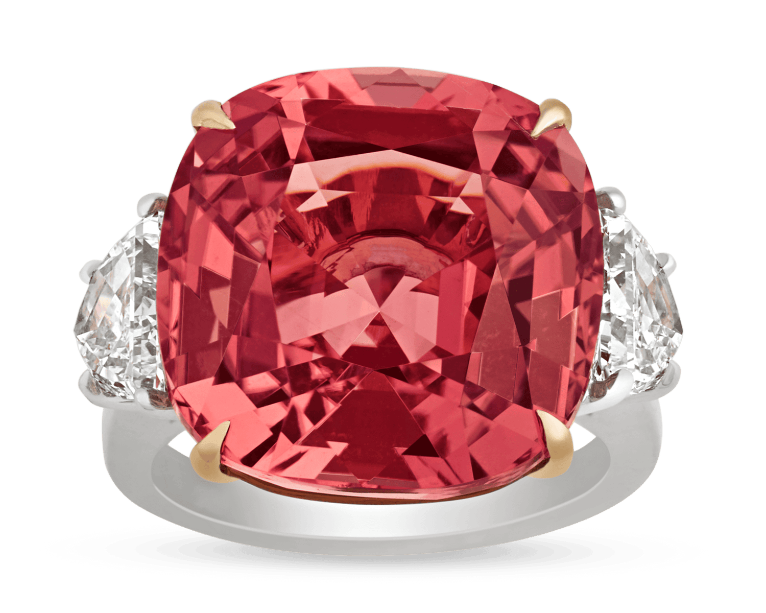 Peach Tourmaline Ring, 19.74 Carats