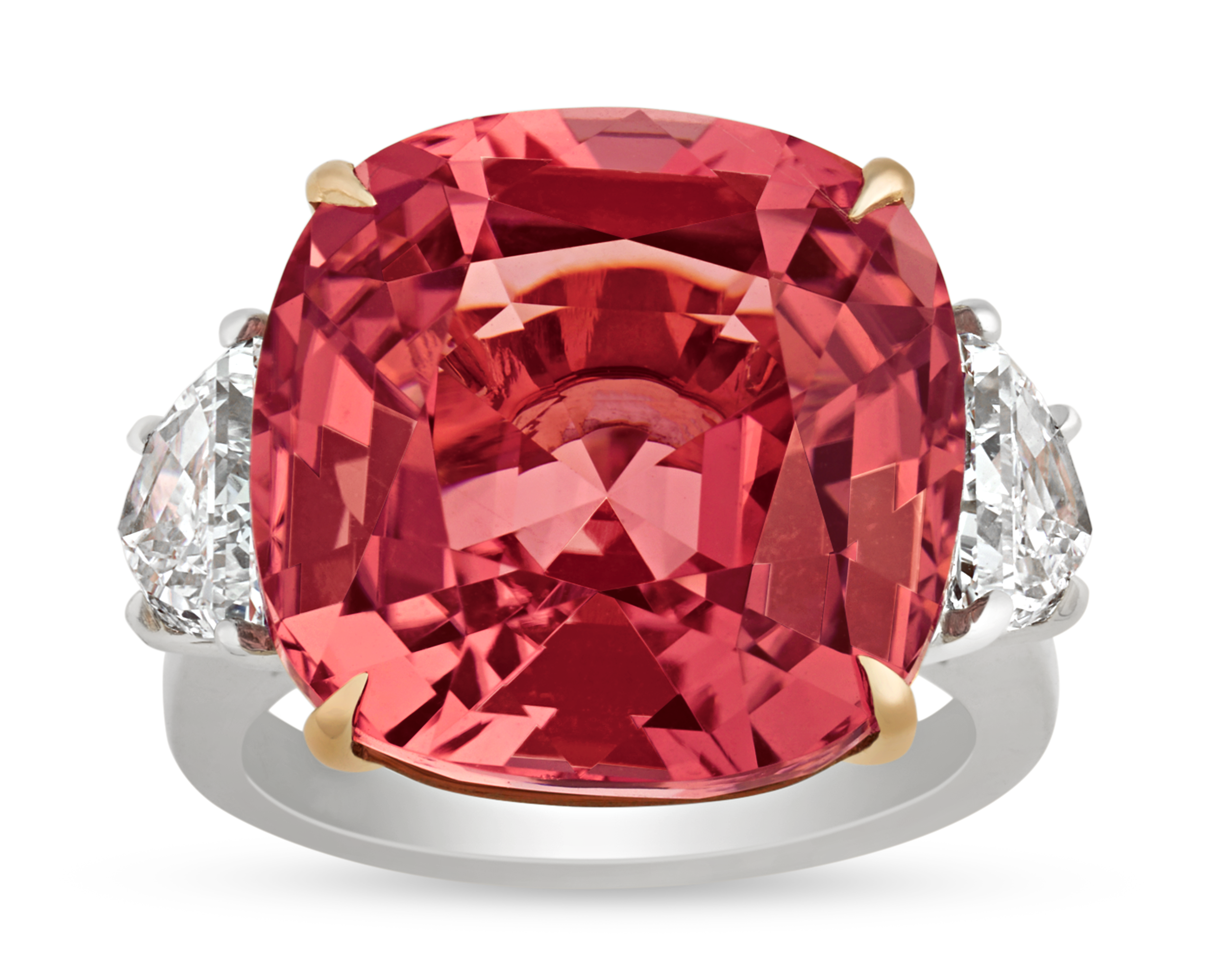 Peach Tourmaline Ring, 19.74 Carats