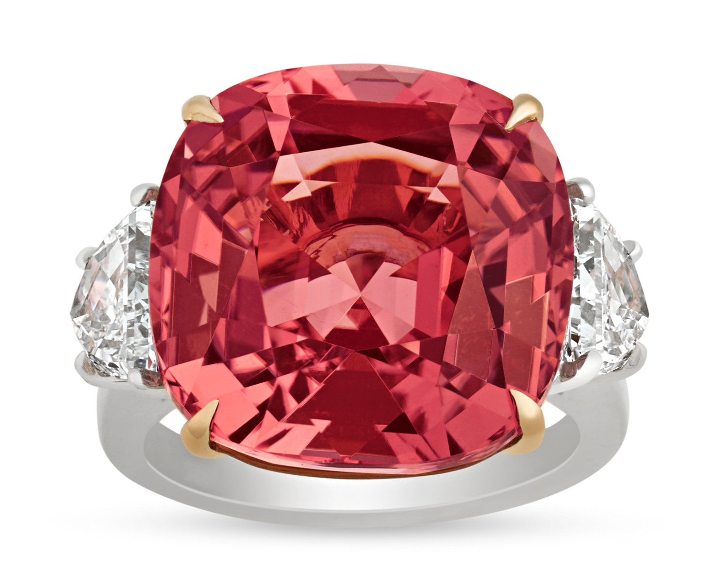 Peach Tourmaline Ring, 19.74 Carats