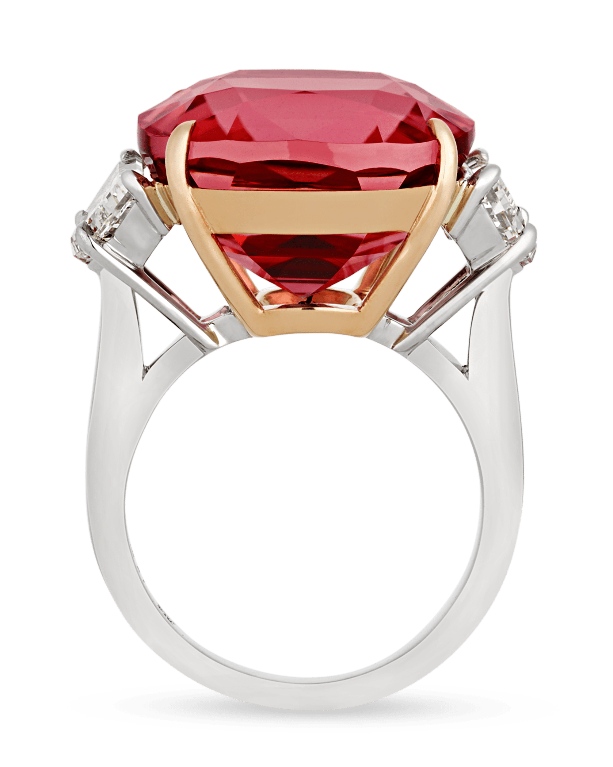 Peach Tourmaline Ring, 19.74 Carats