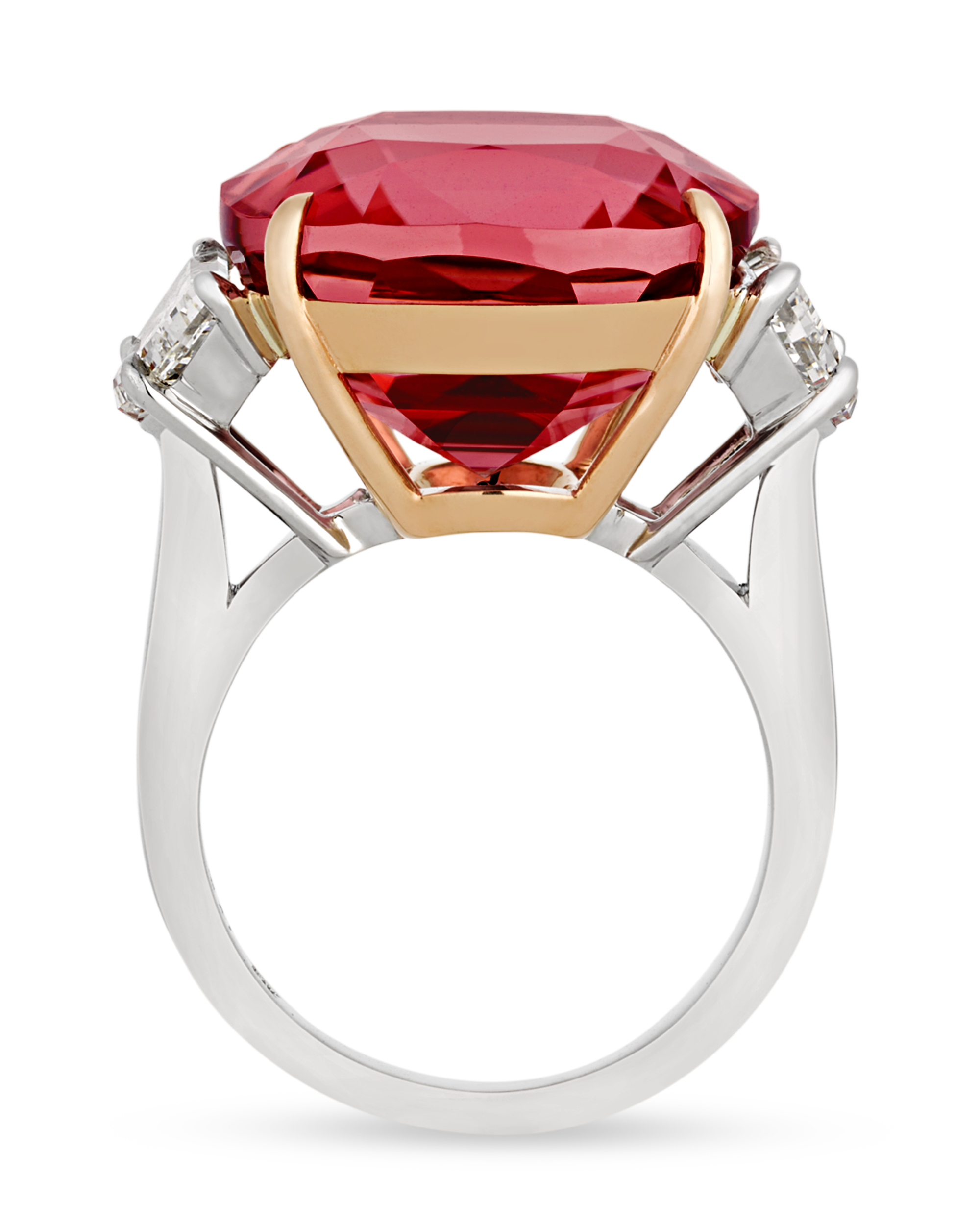 Peach Tourmaline Ring, 19.74 Carats