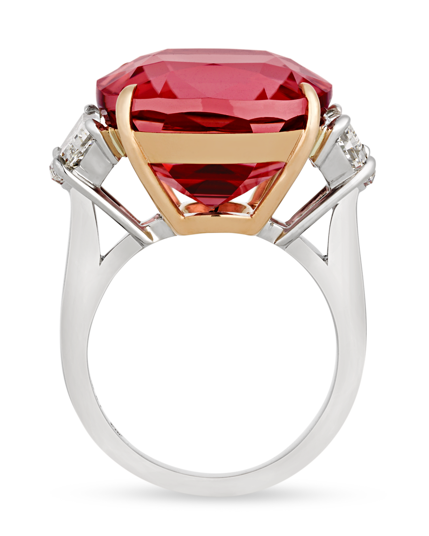 Peach Tourmaline Ring, 19.74 Carats