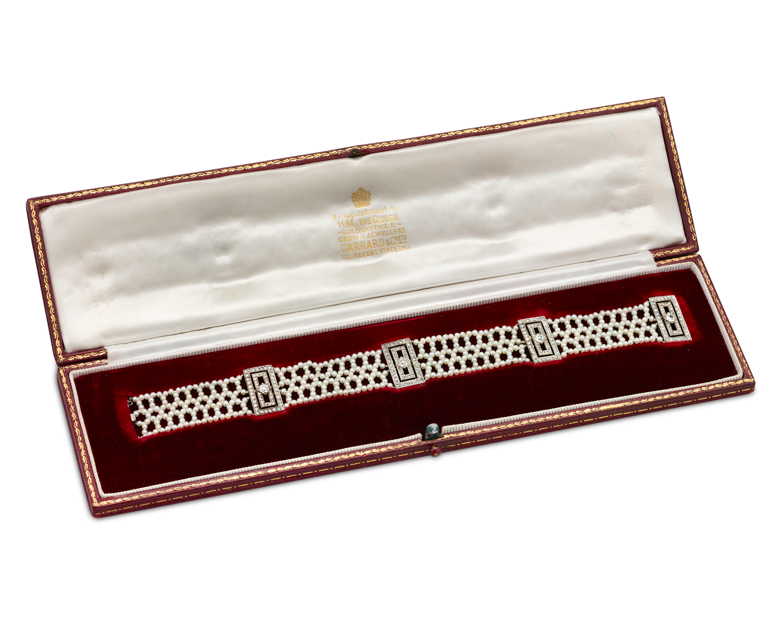 Garrard Pearl and Diamond Bracelet