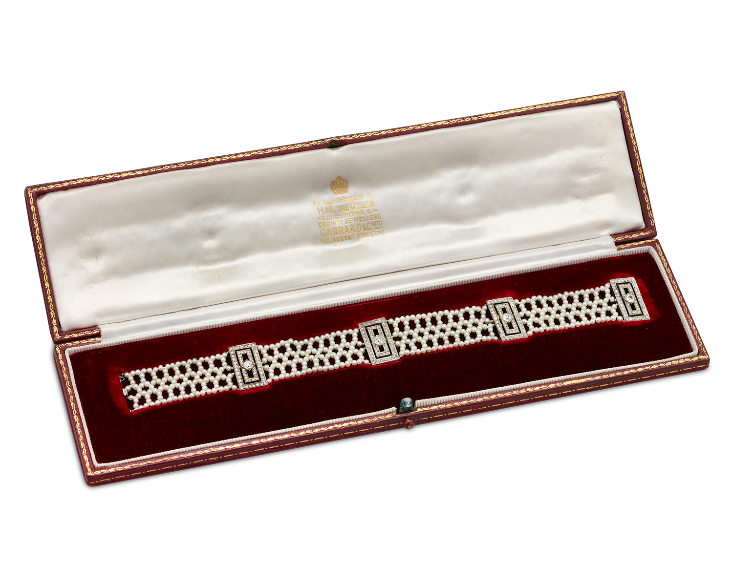 Garrard Pearl and Diamond Bracelet