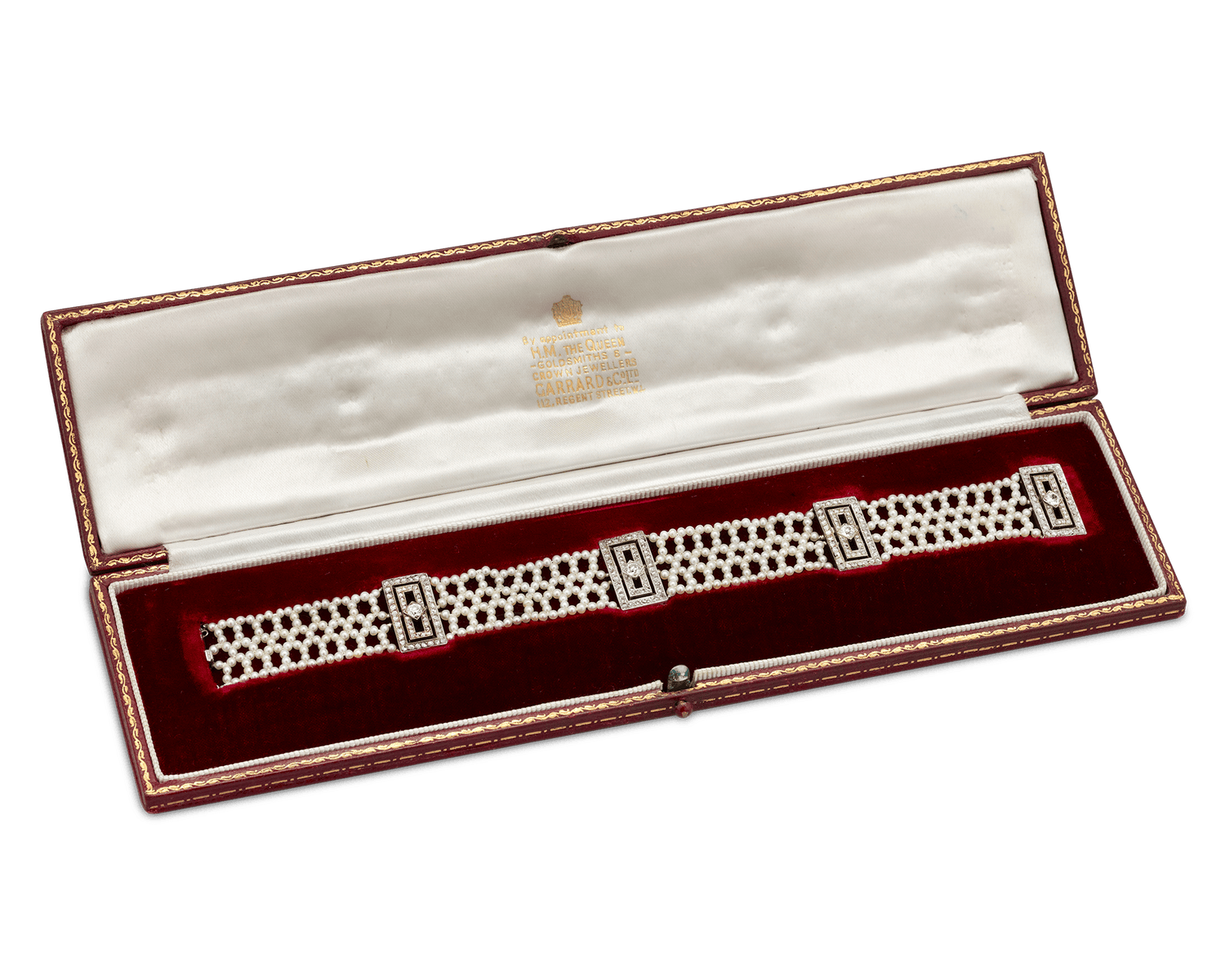 Garrard Pearl and Diamond Bracelet