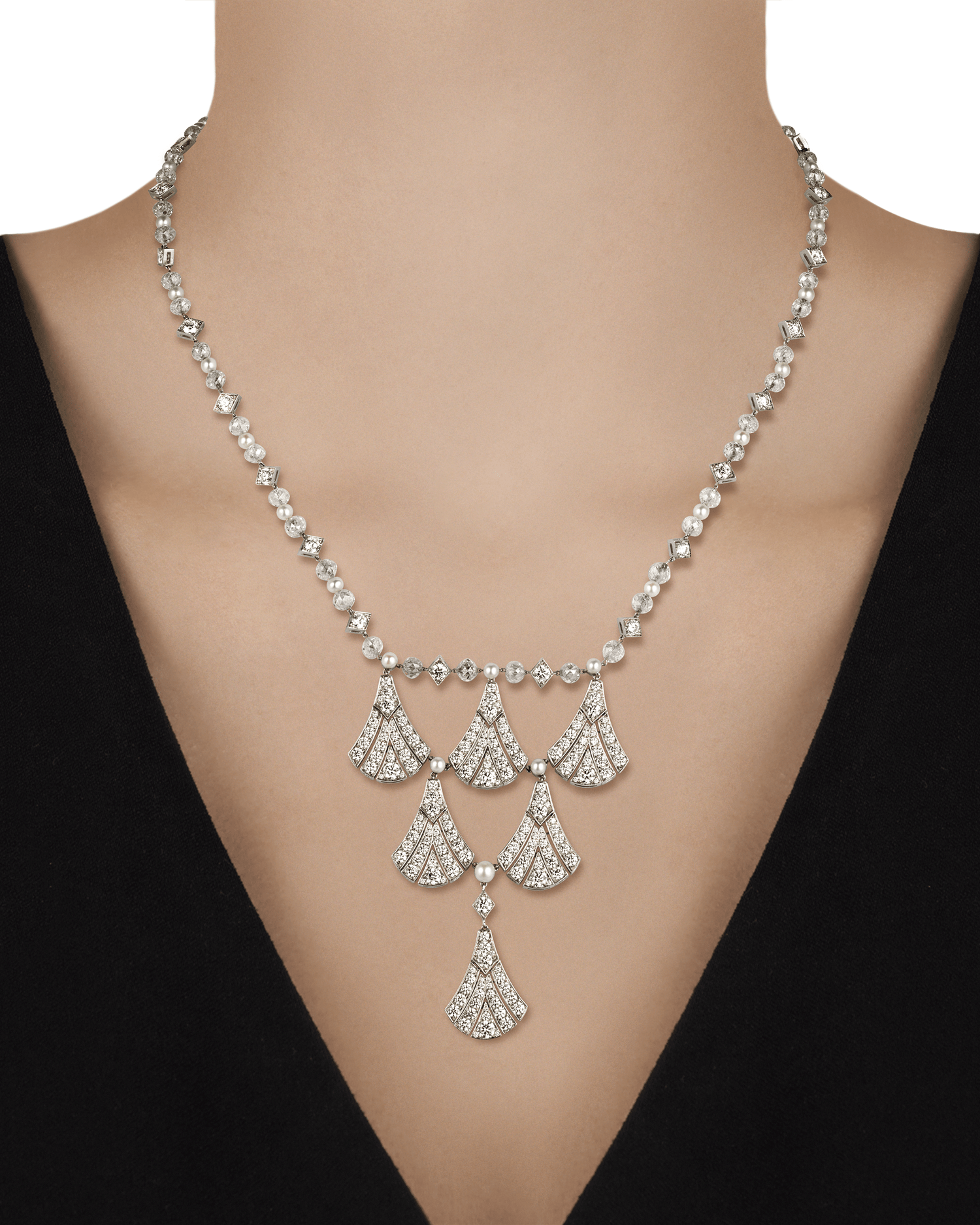 Tiffany & Co. Diamond Lavalier Necklace, 45.64 Carats