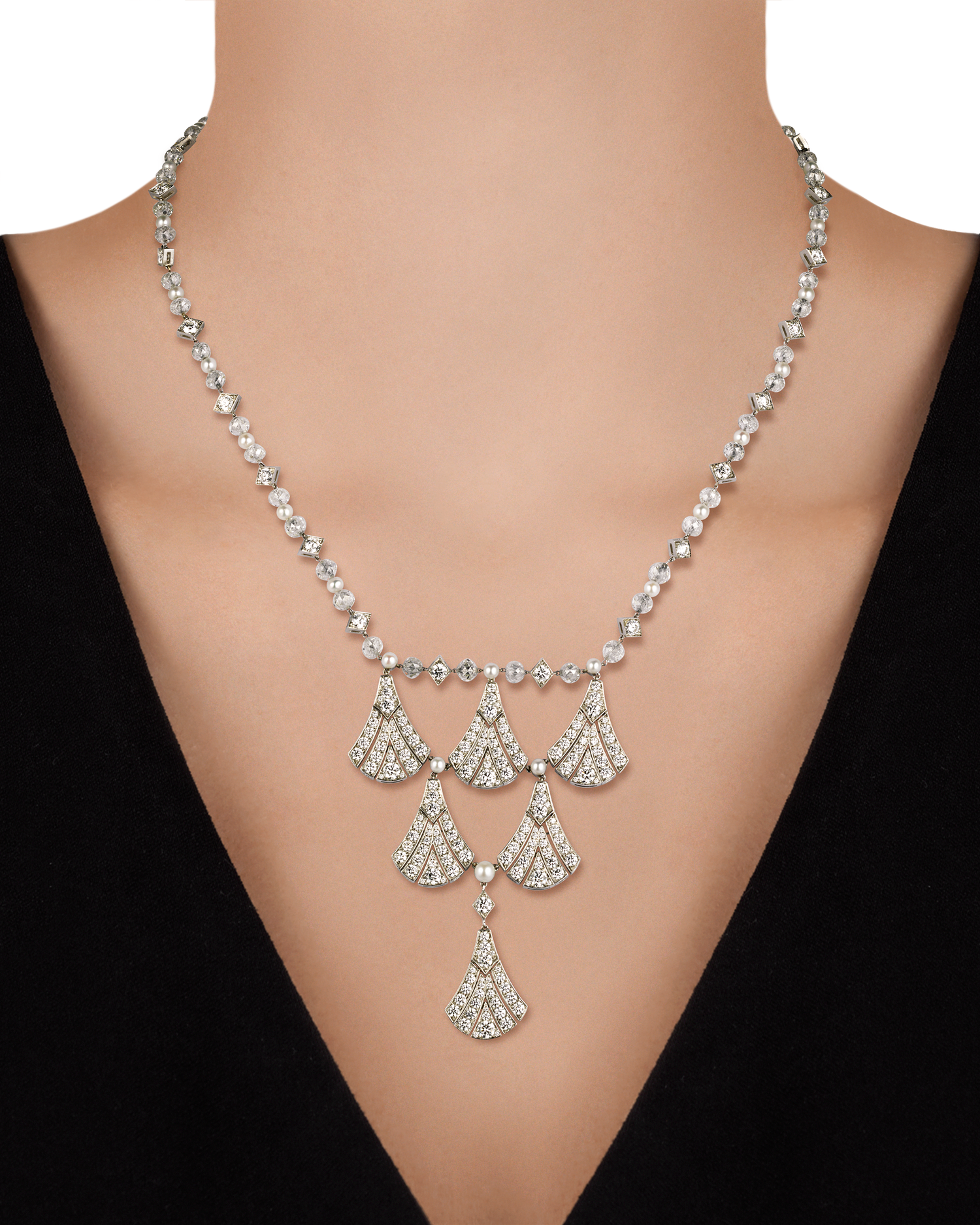 Tiffany & Co. Diamond Lavalier Necklace, 45.64 Carats