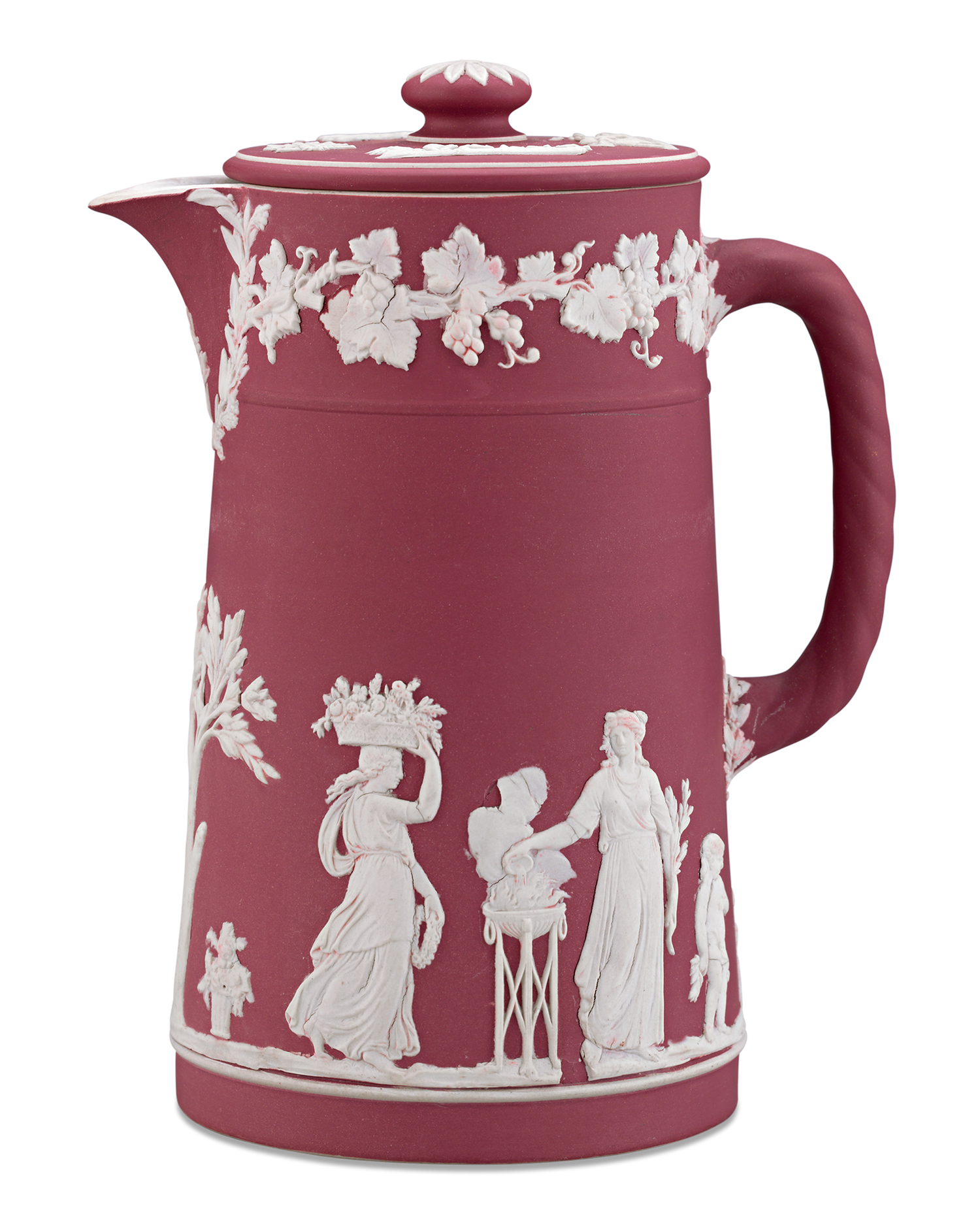 Wedgwood Crimson Jasperware Pitcher