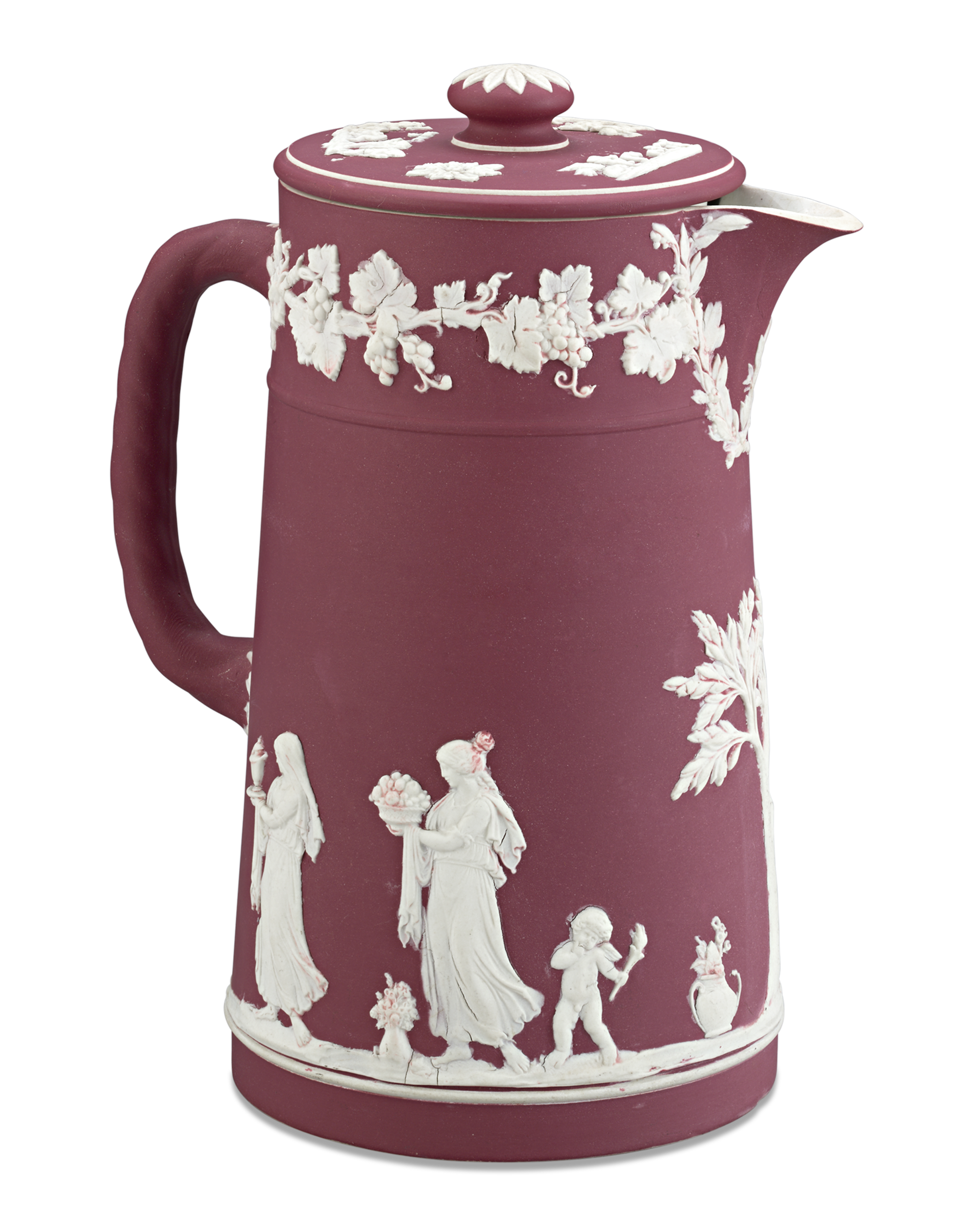 Wedgwood Crimson Jasperware Pitcher