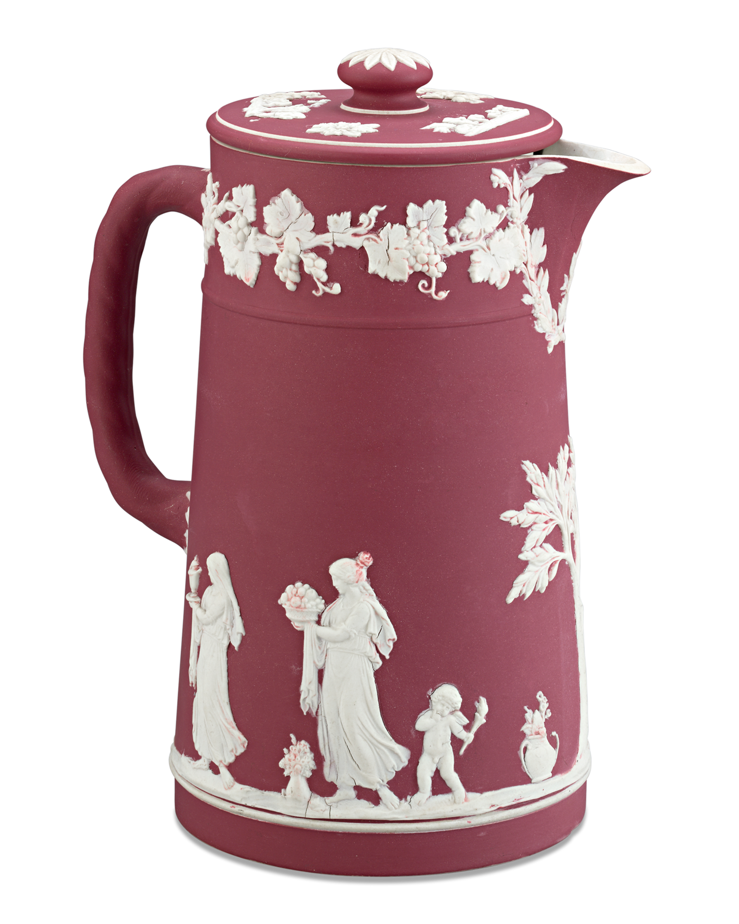 Wedgwood Crimson Jasperware Pitcher