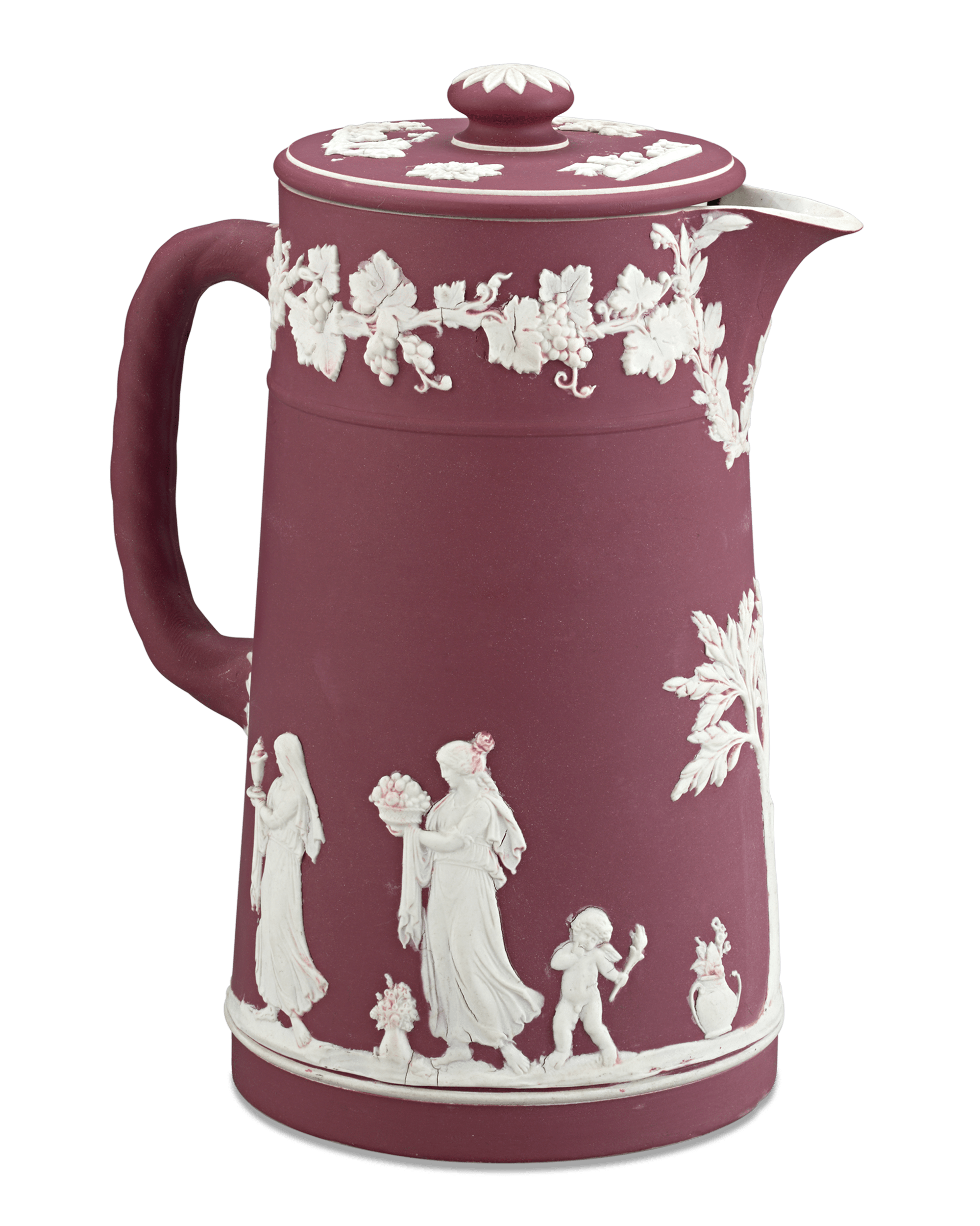 Wedgwood Crimson Jasperware Pitcher