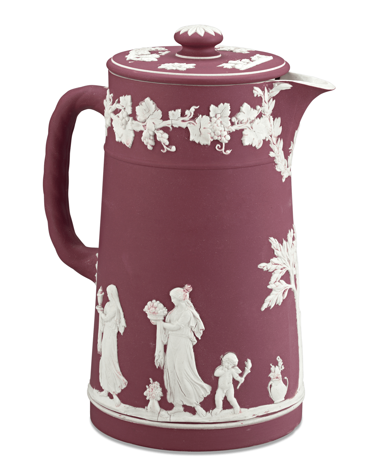 Wedgwood Crimson Jasperware Pitcher