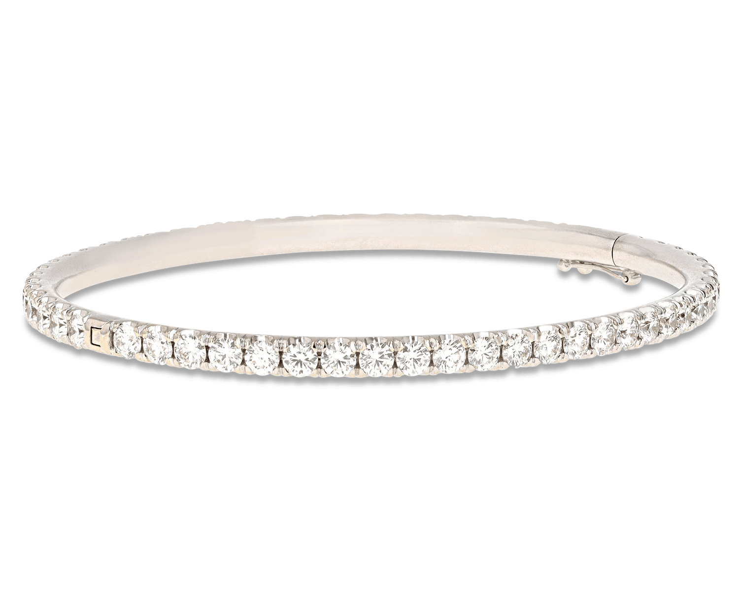 Diamond Bangle Bracelet, 5.86 Carats