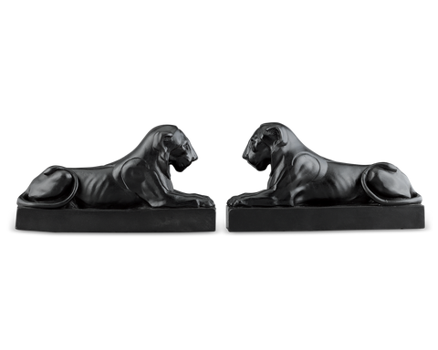 Wedgwood Black Basalt Lions