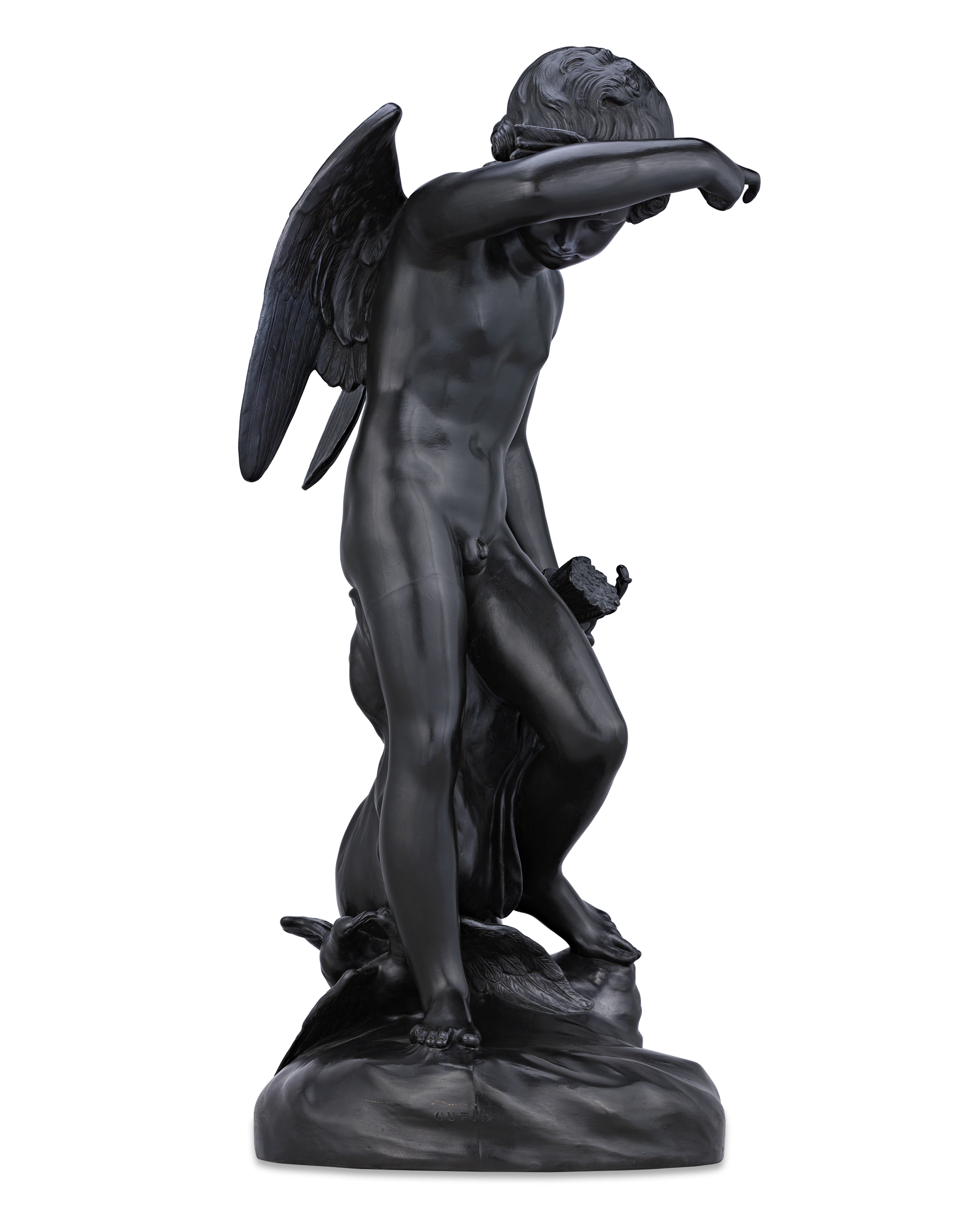 Wedgwood Black Basalt Figure of Cupid