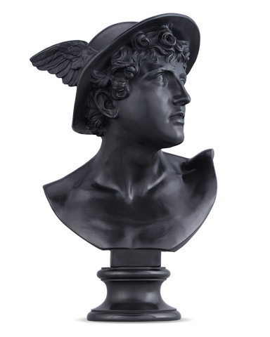 Wedgwood Black Basalt Bust of Mercury