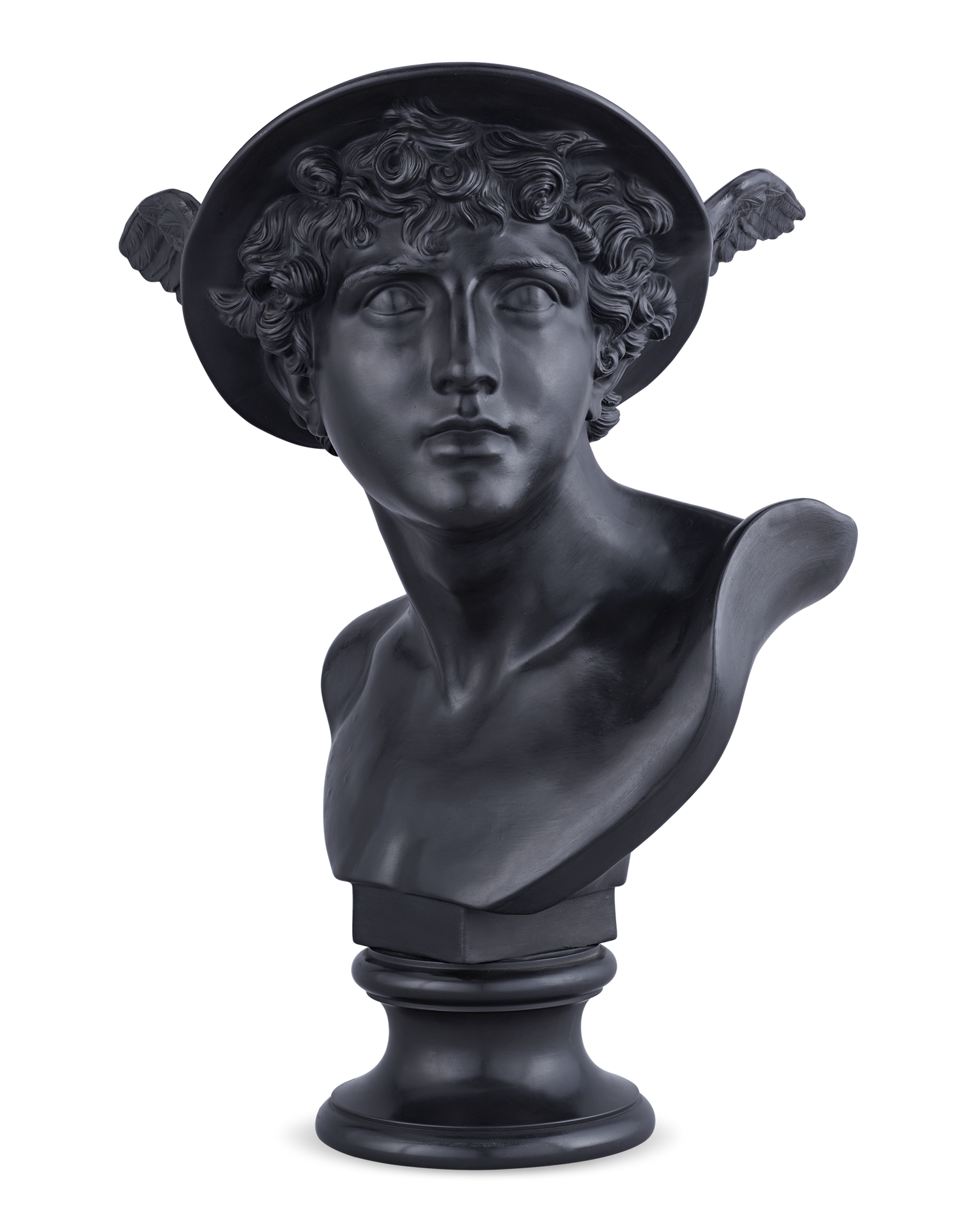 Wedgwood Black Basalt Bust of Mercury