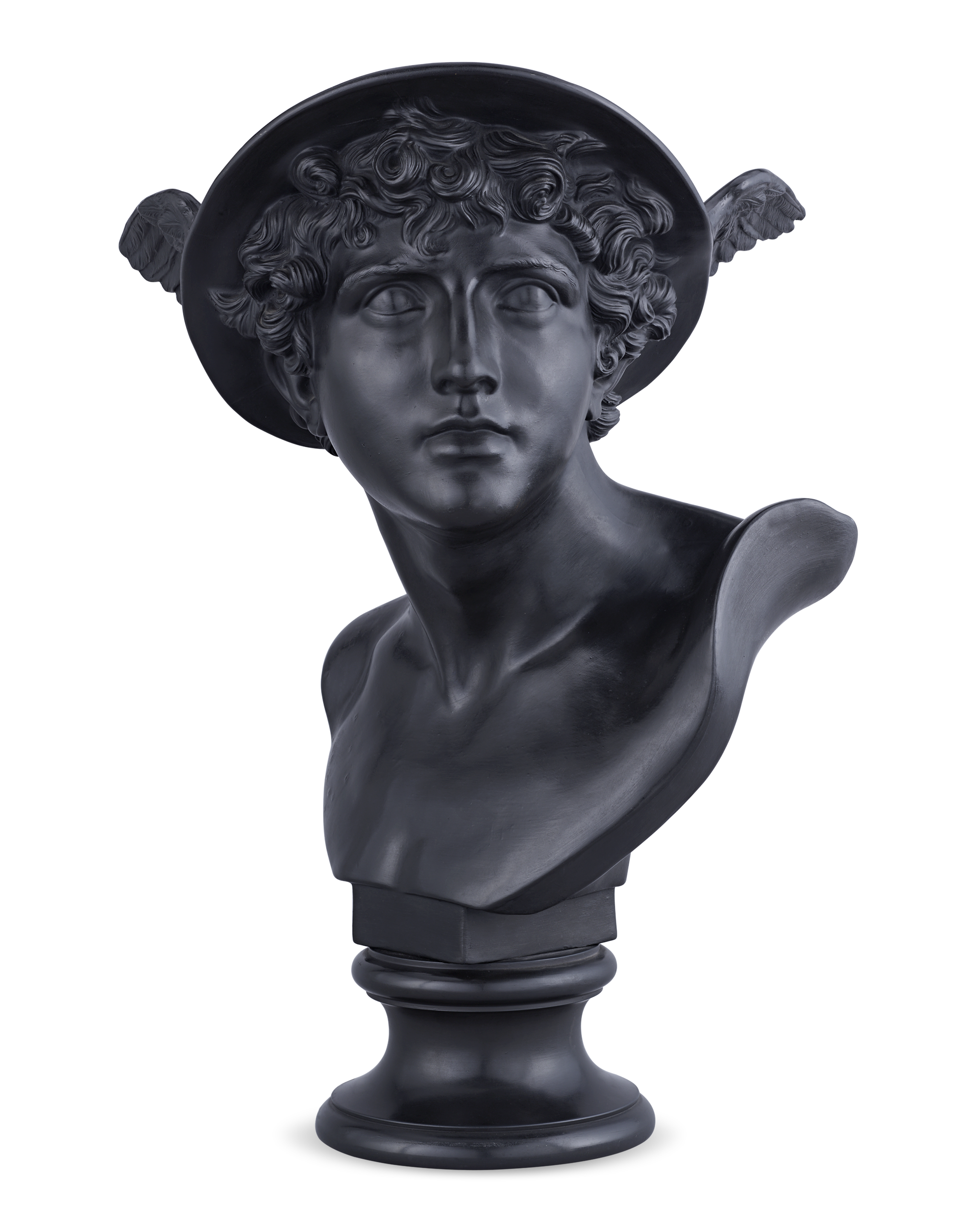 Wedgwood Black Basalt Bust of Mercury