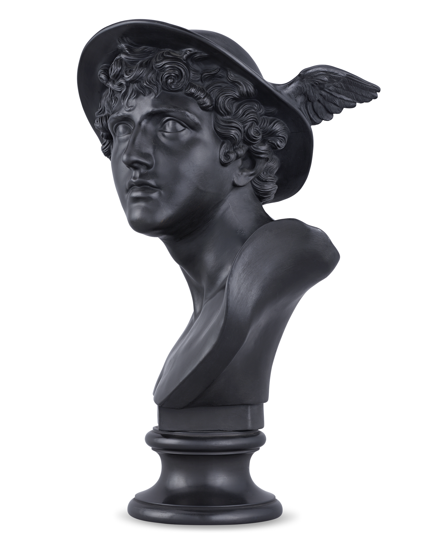 Wedgwood Black Basalt Bust of Mercury