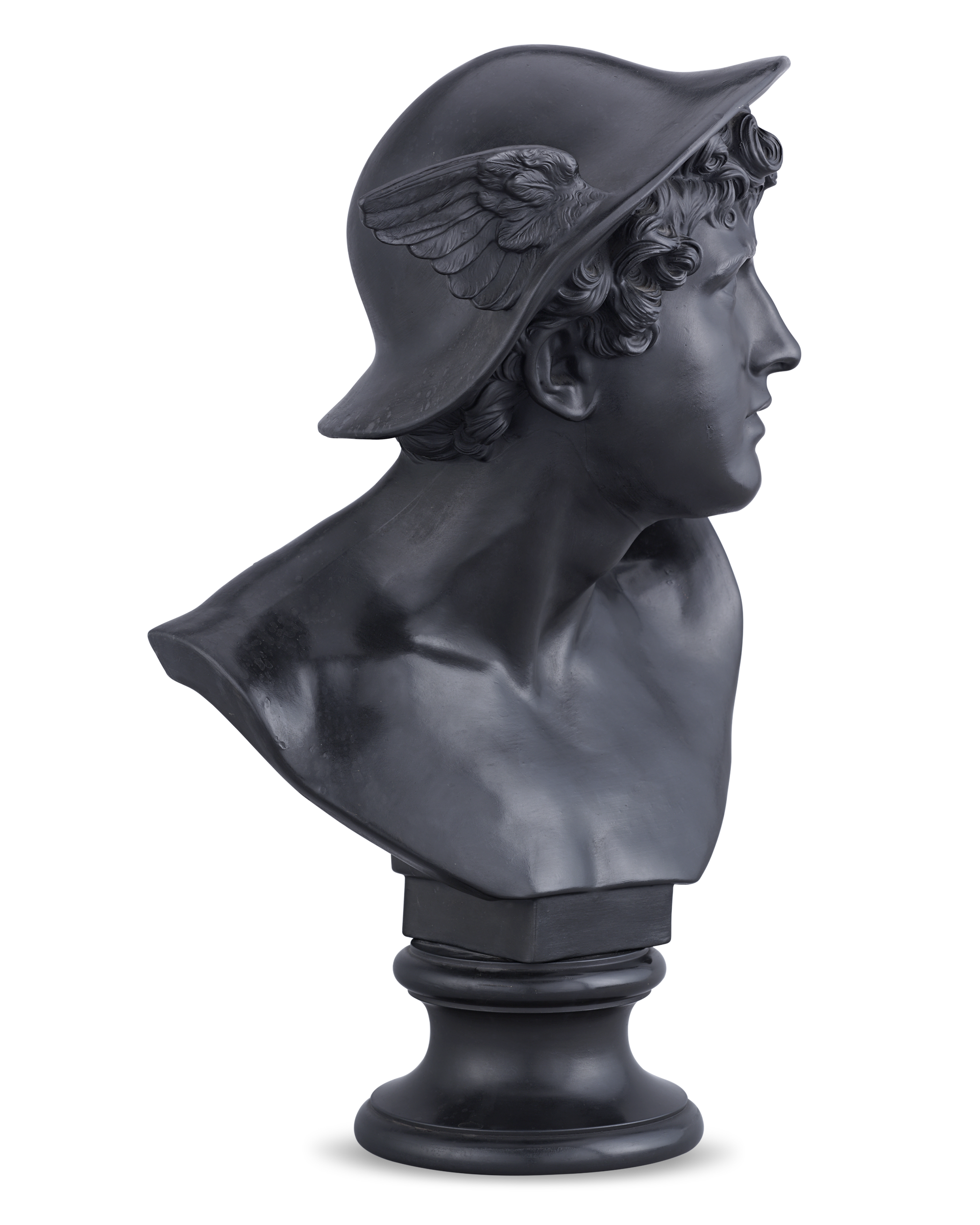 Wedgwood Black Basalt Bust of Mercury