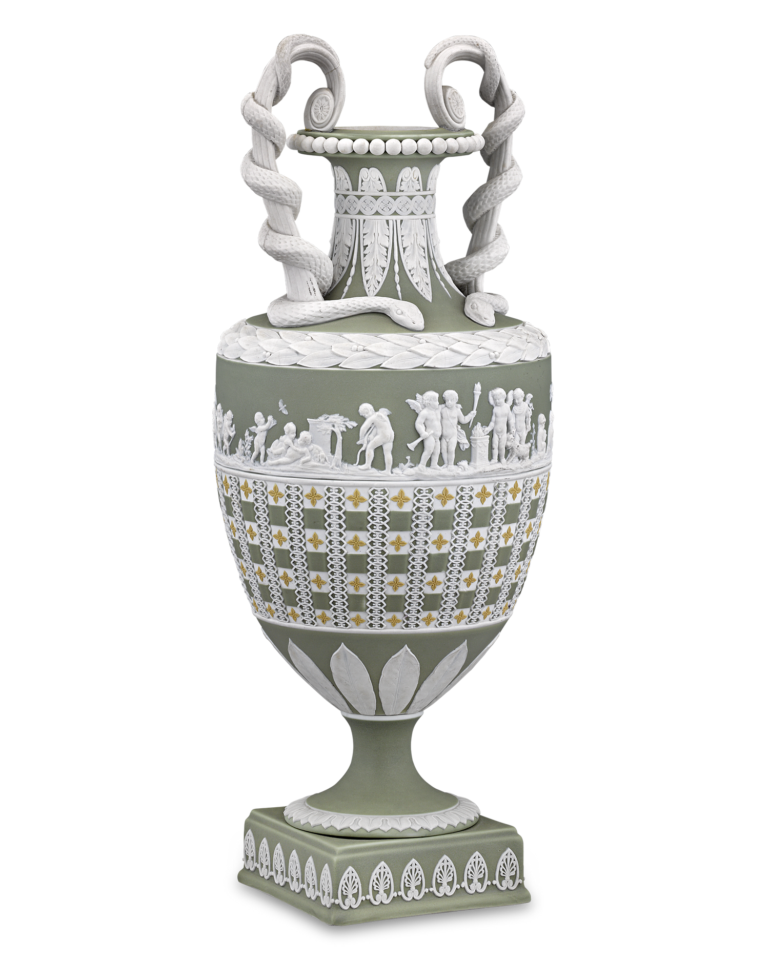 Wedgwood Diceware Snake Handled Vase