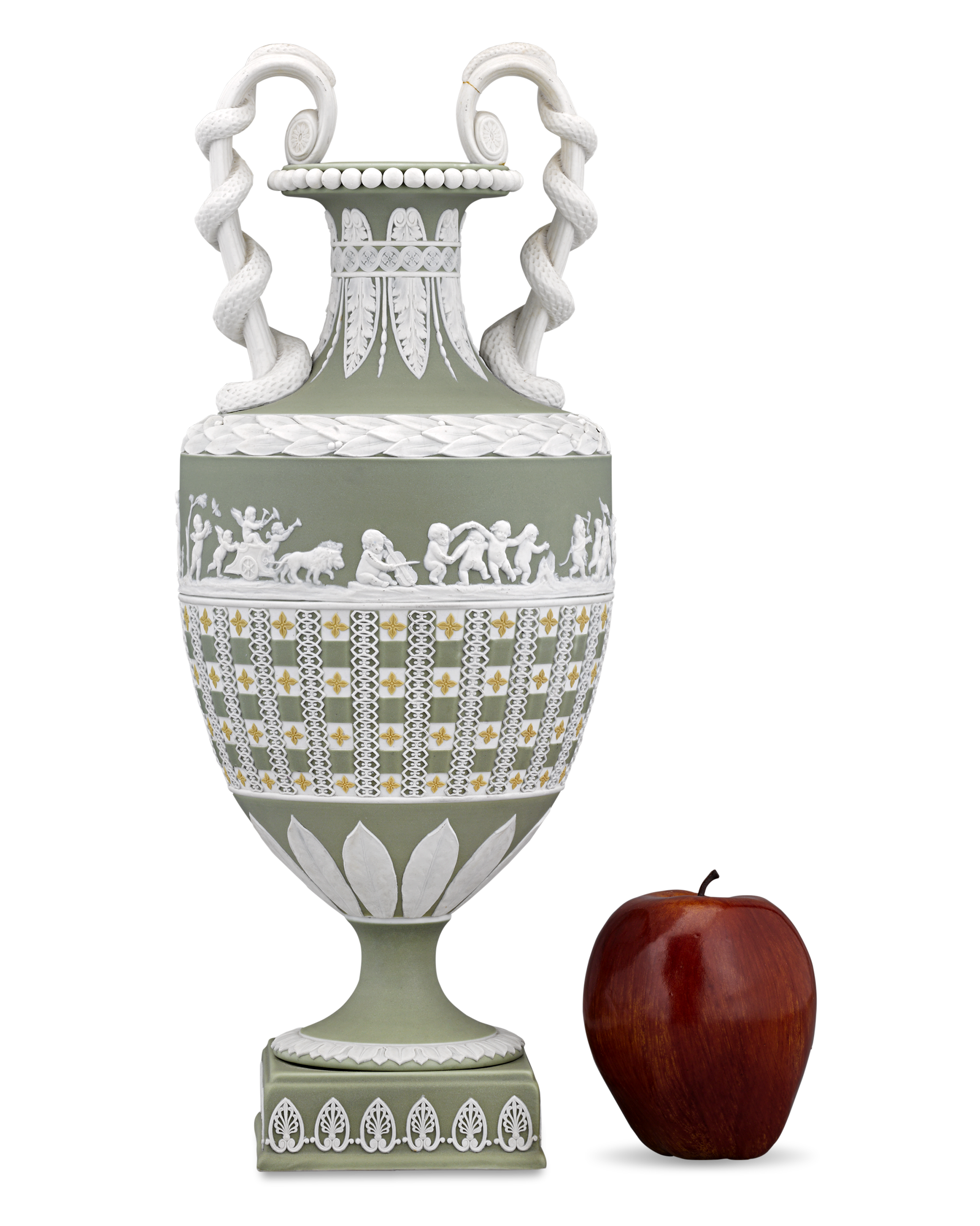 Wedgwood Diceware Snake Handled Vase