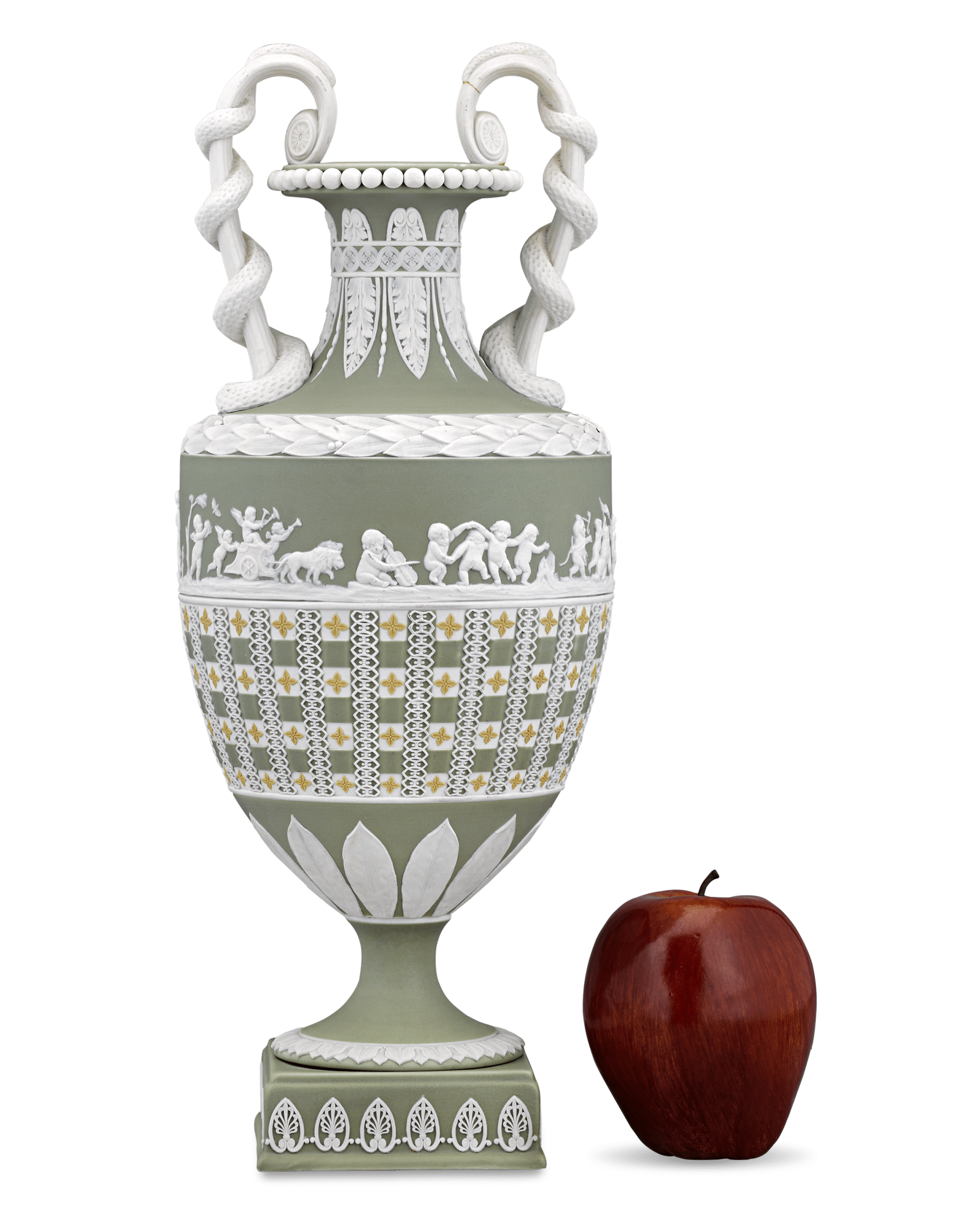 Wedgwood Diceware Snake-Handled Vase