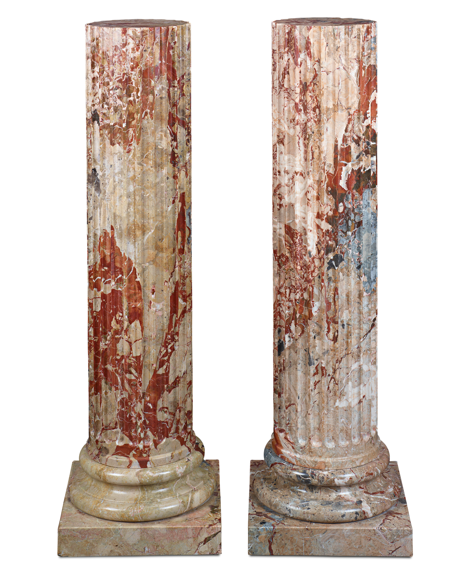 Sicilian Jasper Fluted Columns