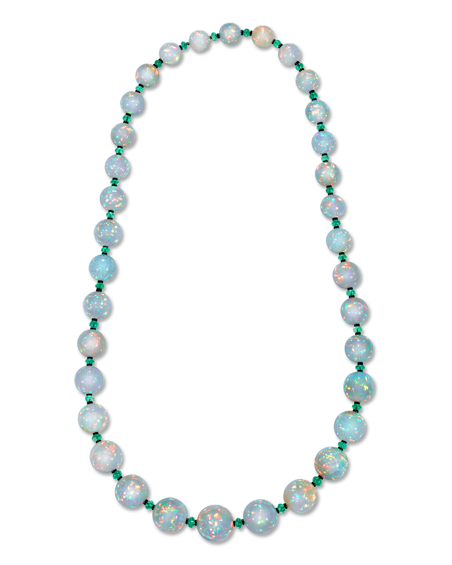 Ethiopian Opal Bead Necklace, 680.00 Carats