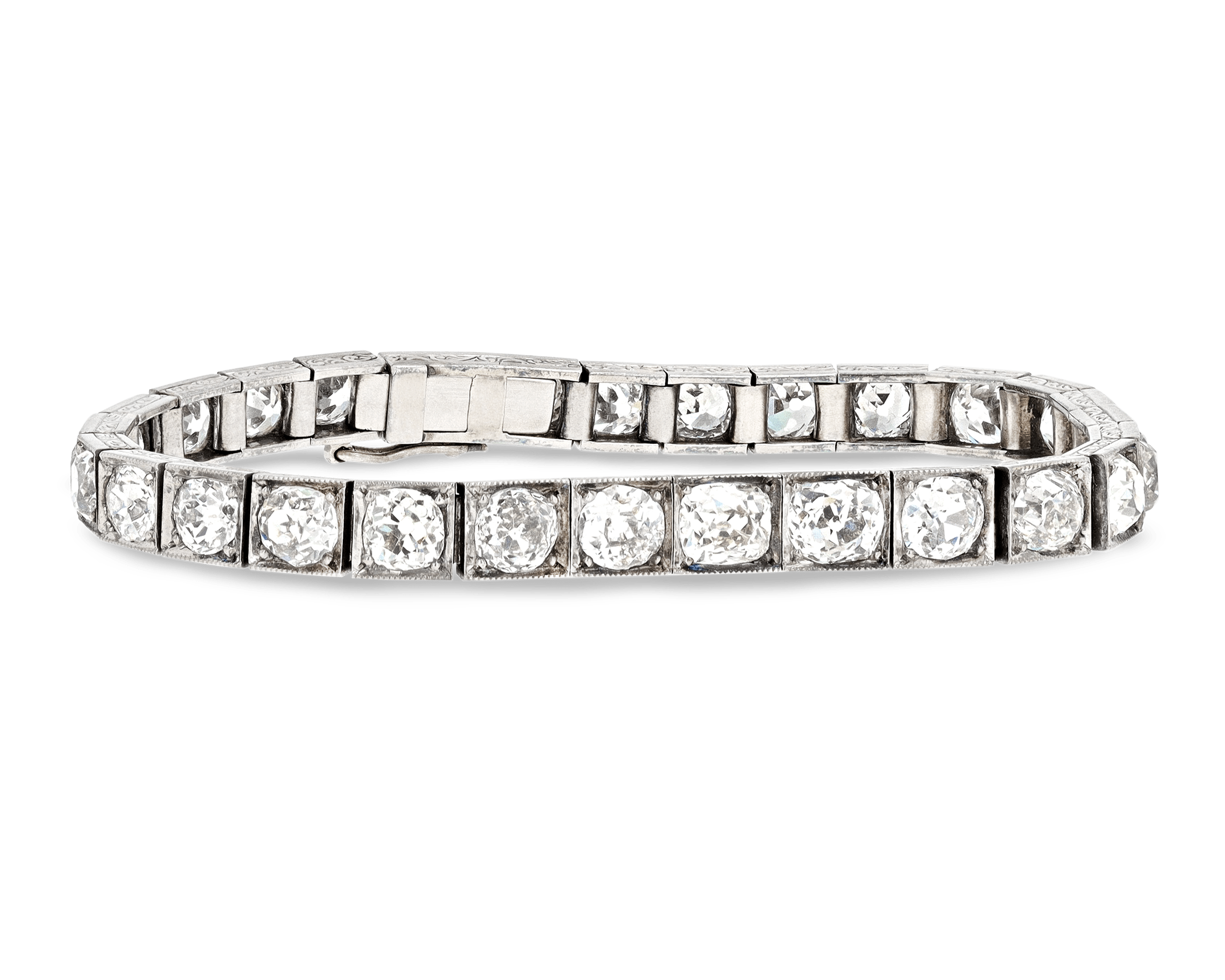 Art Deco Diamond Line Bracelet