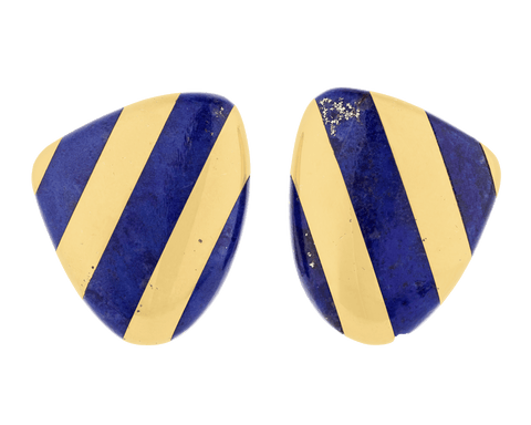 Tiffany & Co. Lapis Lazuli and Gold Earrings