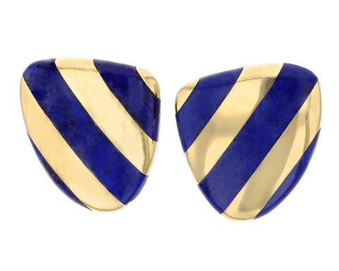 Tiffany & Co. Lapis Lazuli and Gold Earrings