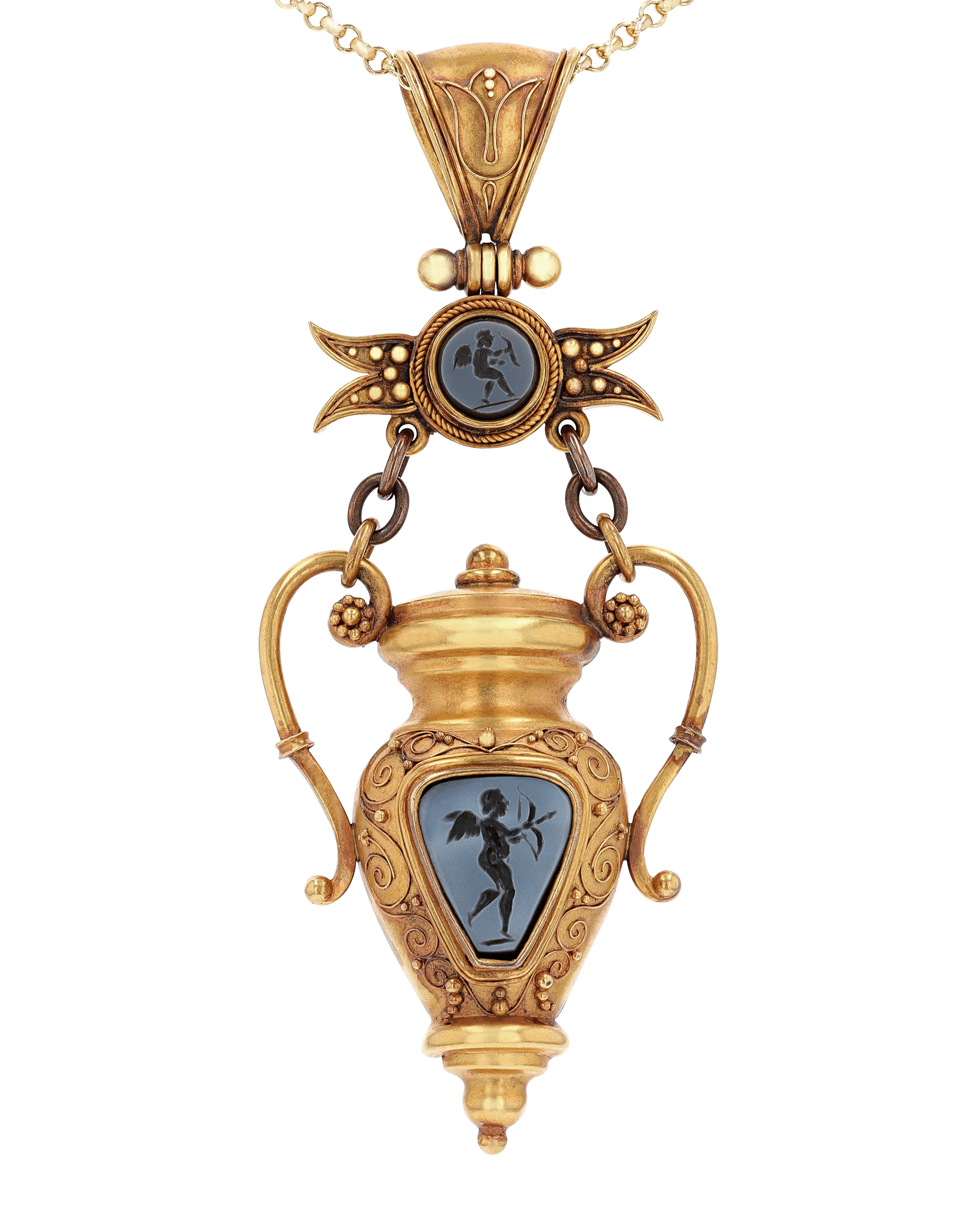 Victorian Intaglio Pendant With Hidden Compartment