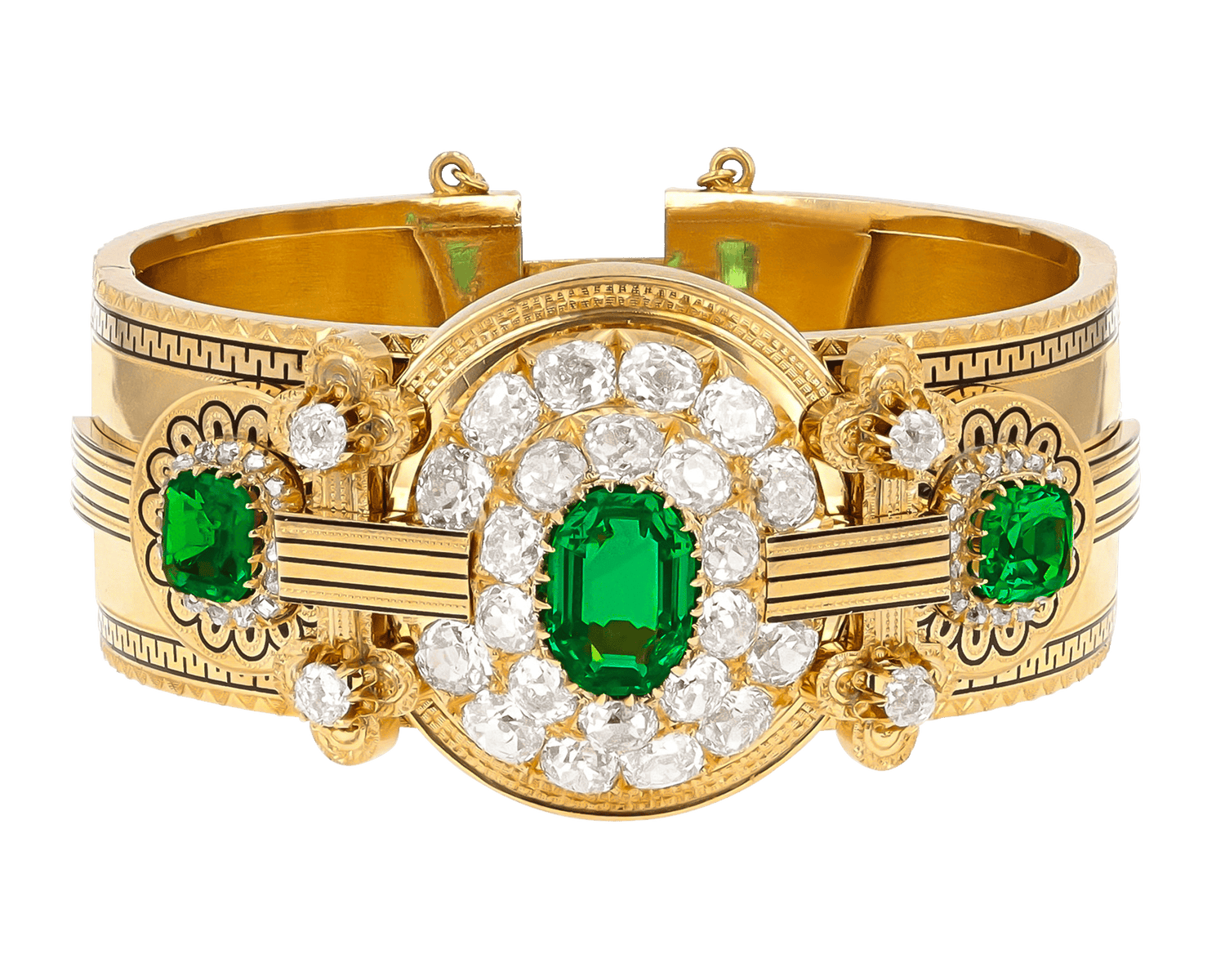 Victorian Colombian Emerald Bracelet