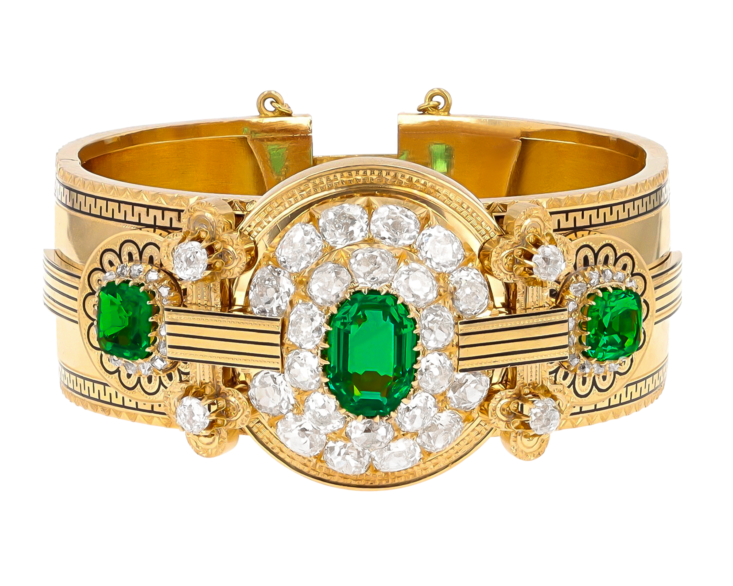 Edwardian Colombian Emerald Bracelet