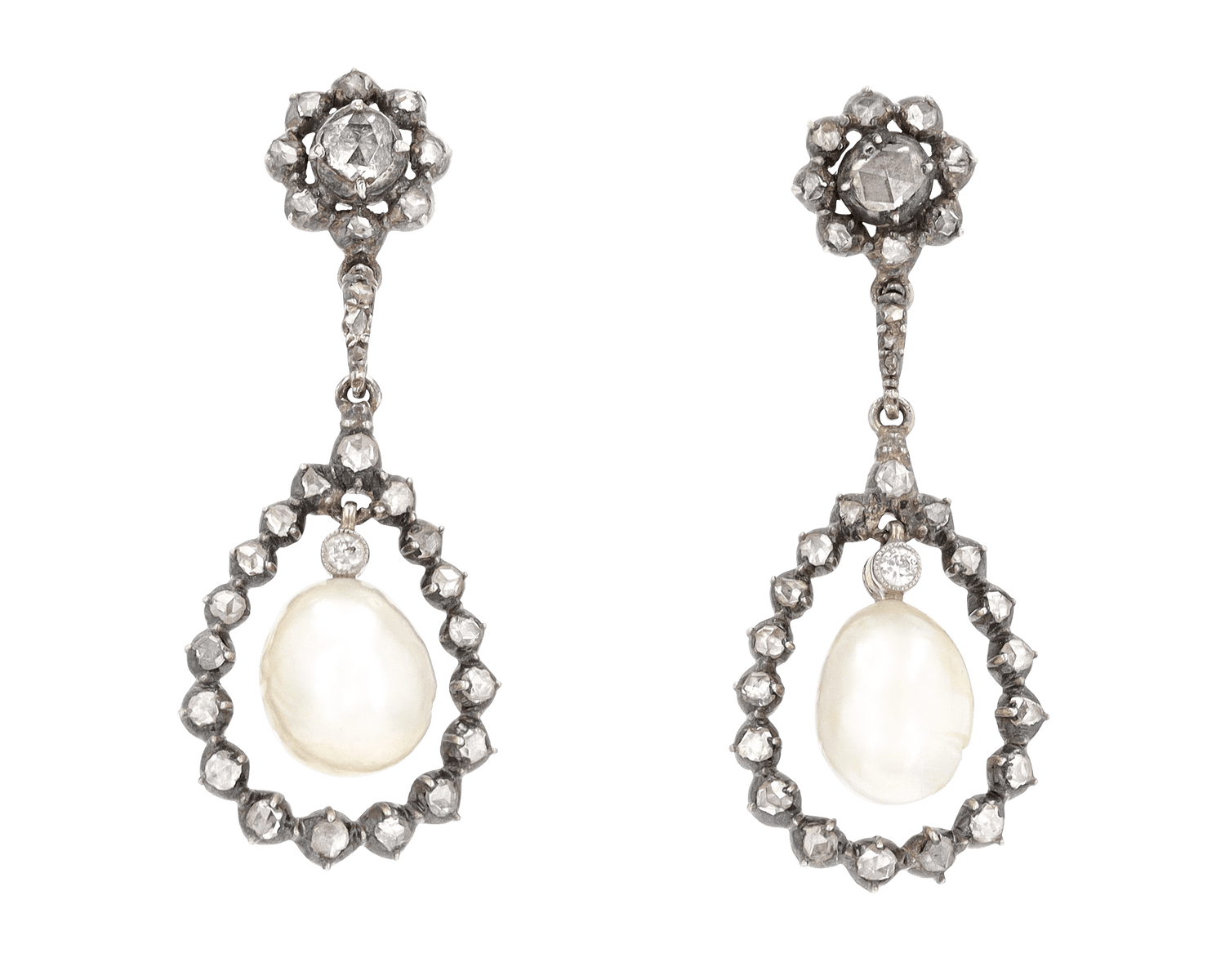 Victorian Natural Pearl Earrings