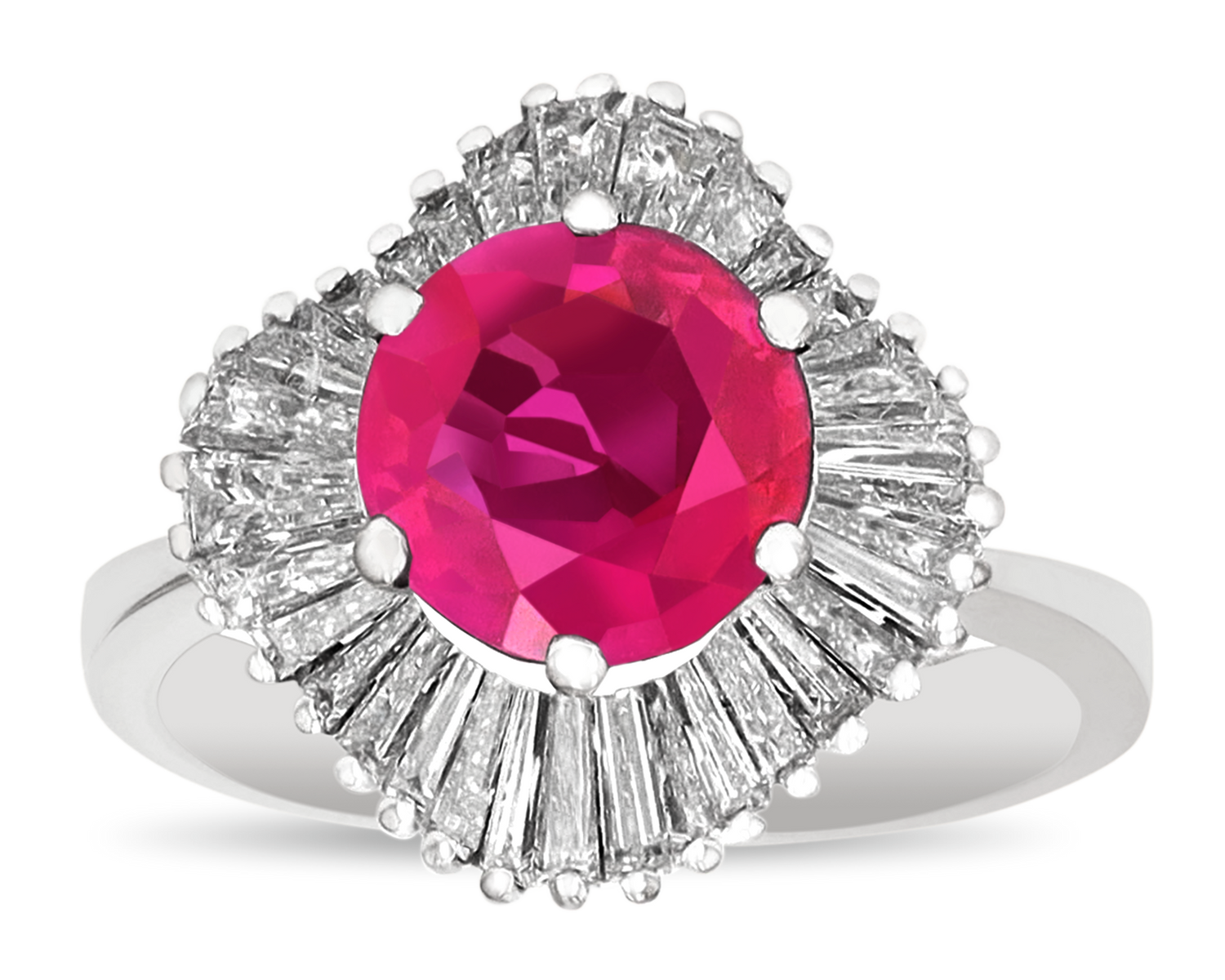 Ruby Ballerina Ring, 2.82 Carats