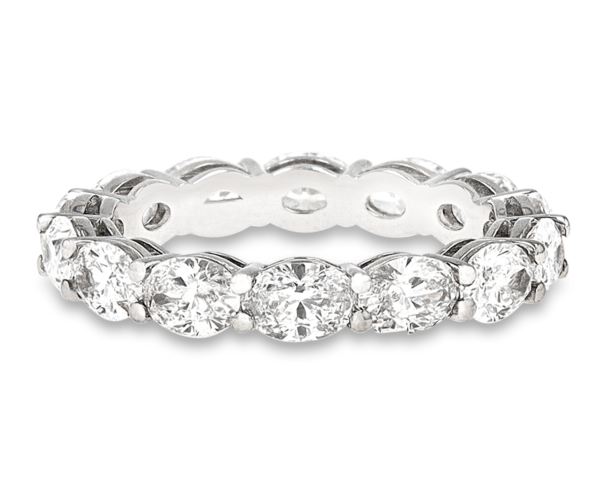 Oval Diamond Eternity Band, 3.43 Carats