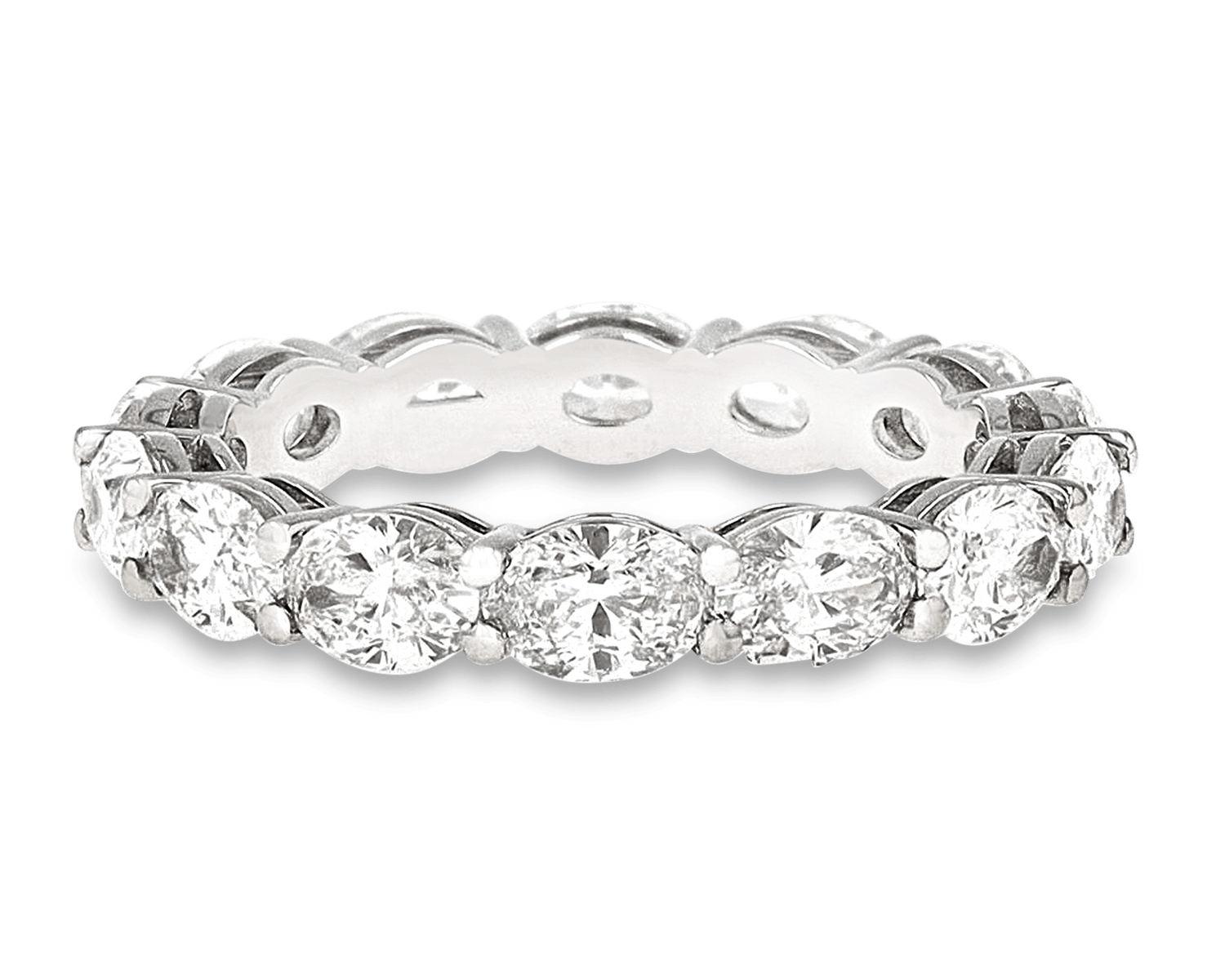 Oval Diamond Eternity Band, 3.43 Carats