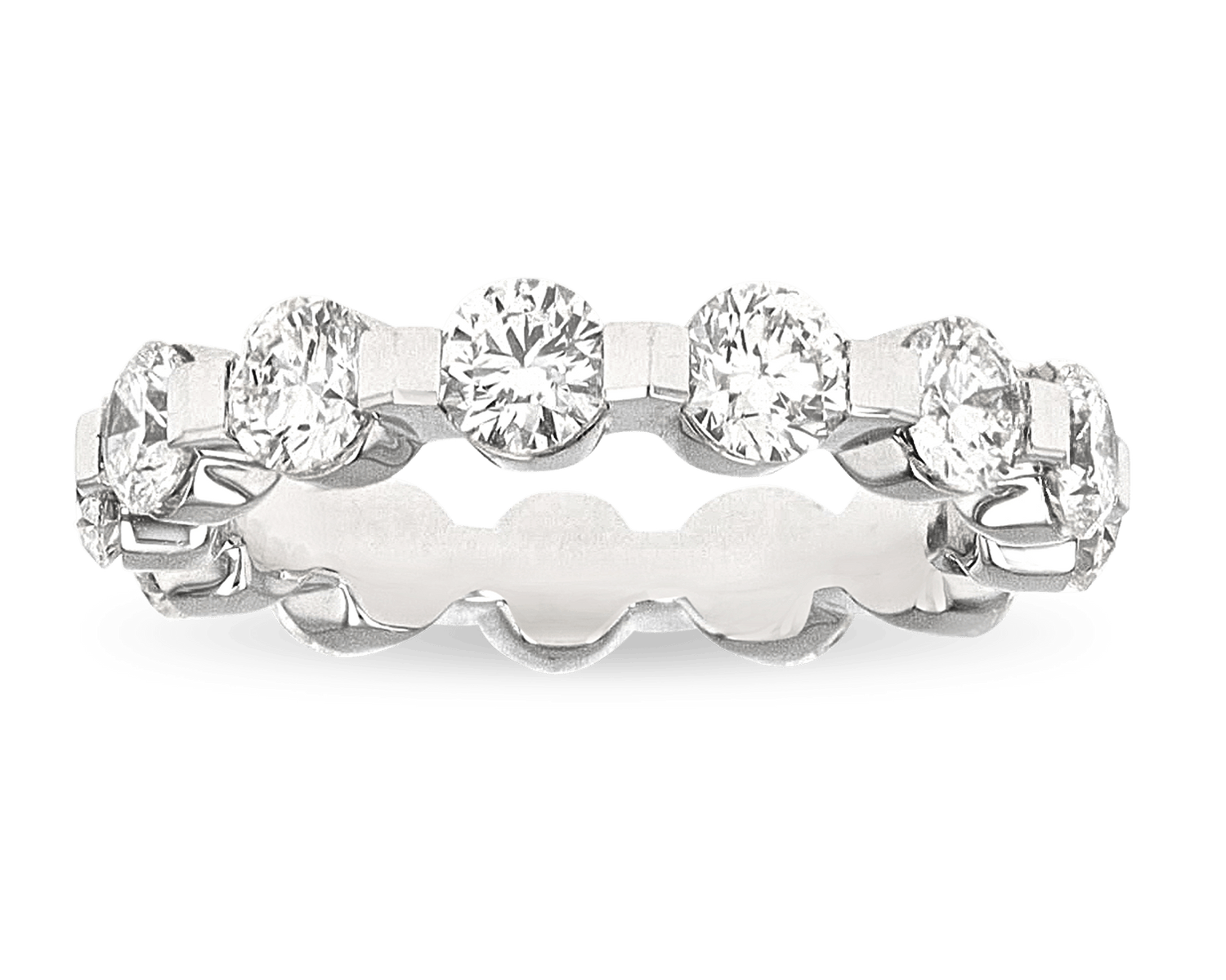 Floating Prong Eternity Band, 3.20 Carats