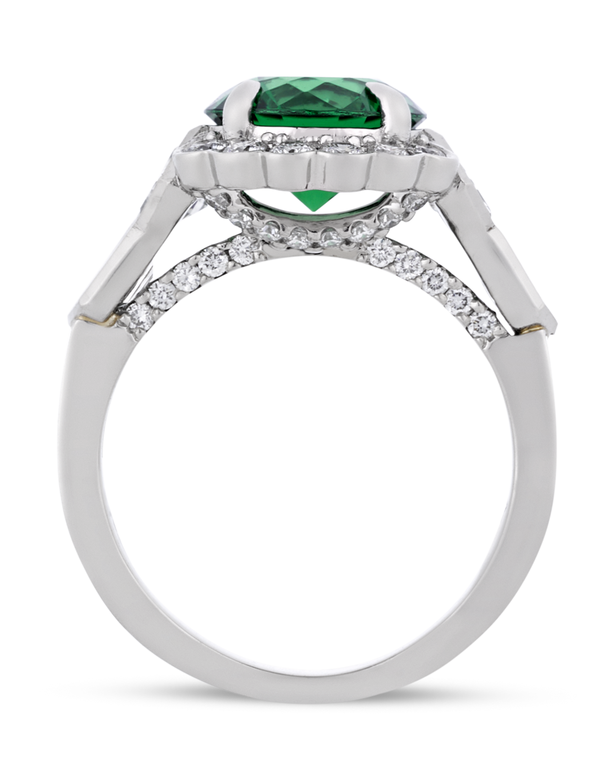 Untreated Tsavorite Garnet Ring, 3.03 Carats