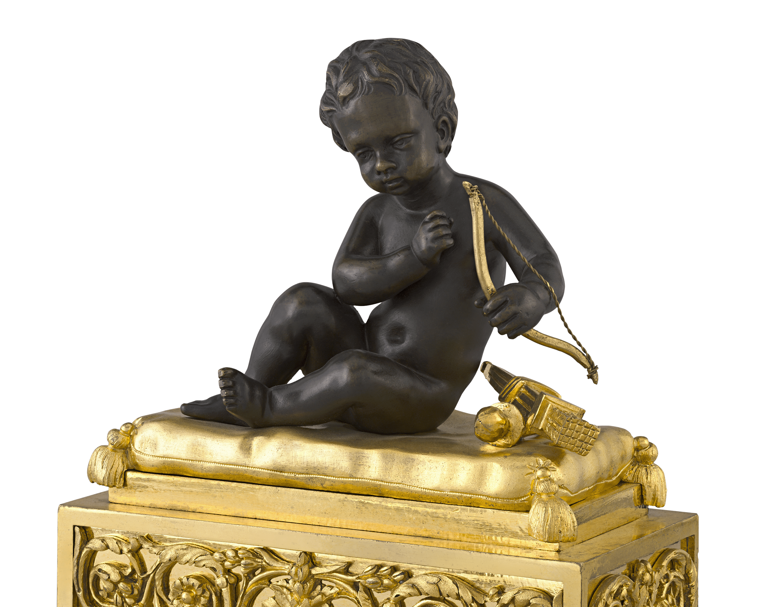 Louis XVI-Style Bronze Chenets