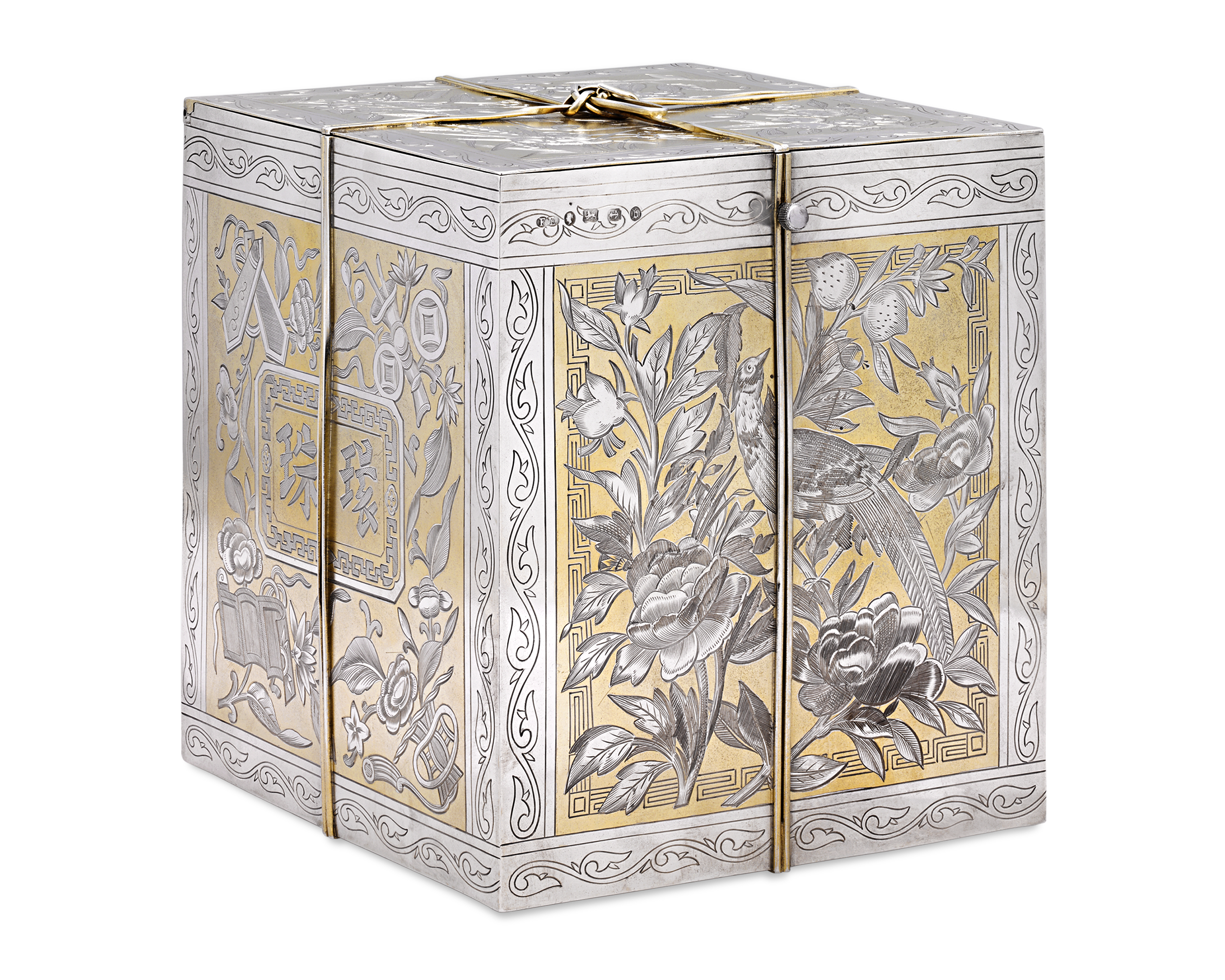 Elkington Silver Tea Caddy