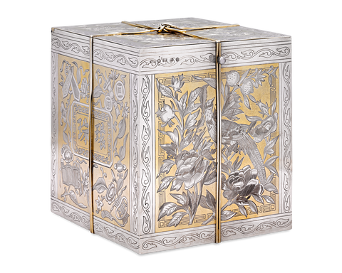 Elkington Silver Tea Caddy