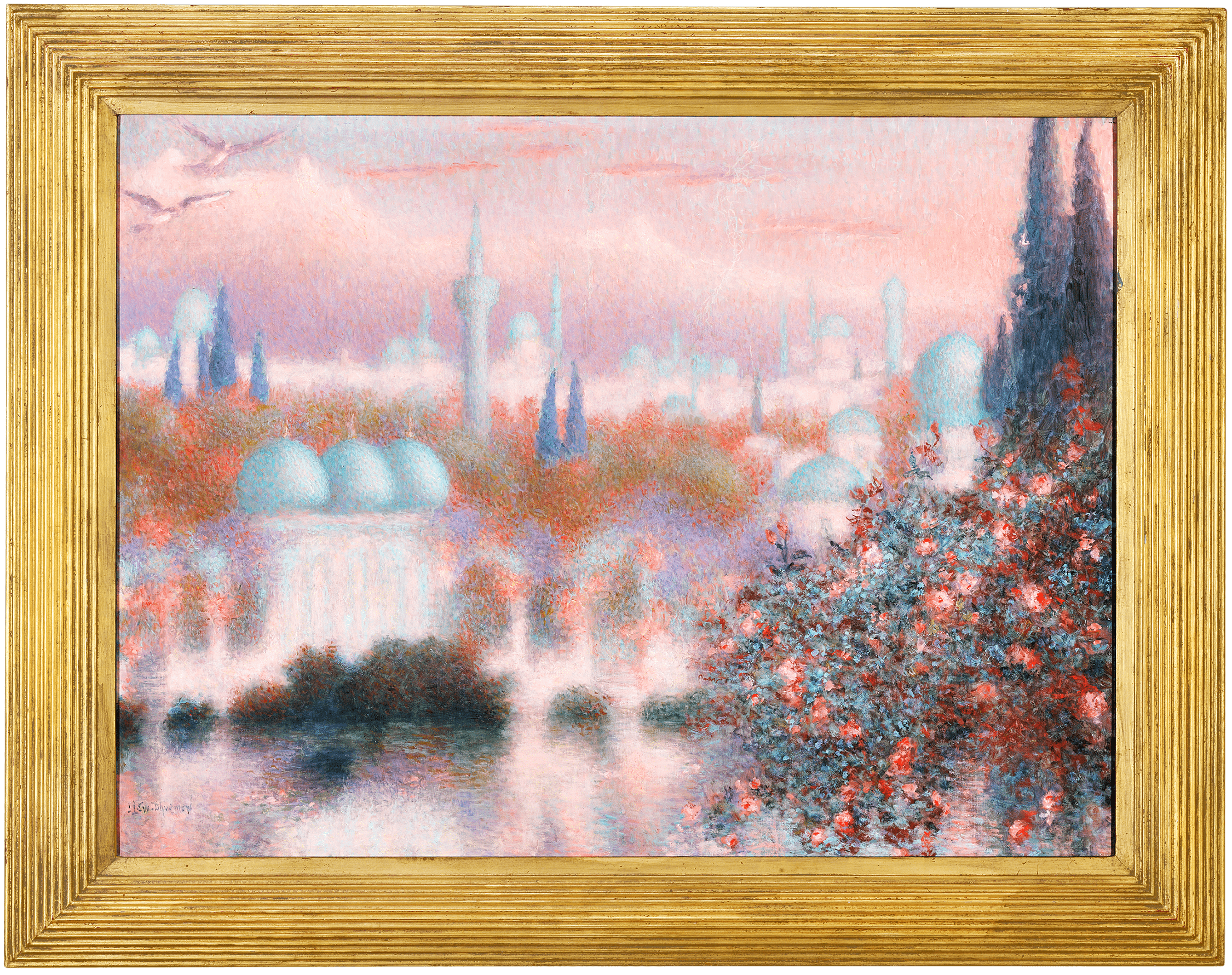 Les roses d'Ispahan by Lucien Lévy-Dhurmer