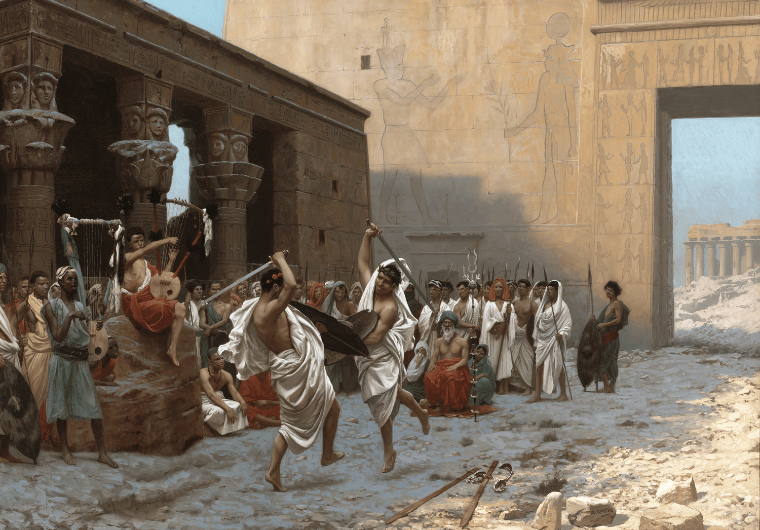 La danse pyrrhique by Jean-Léon Gérôme