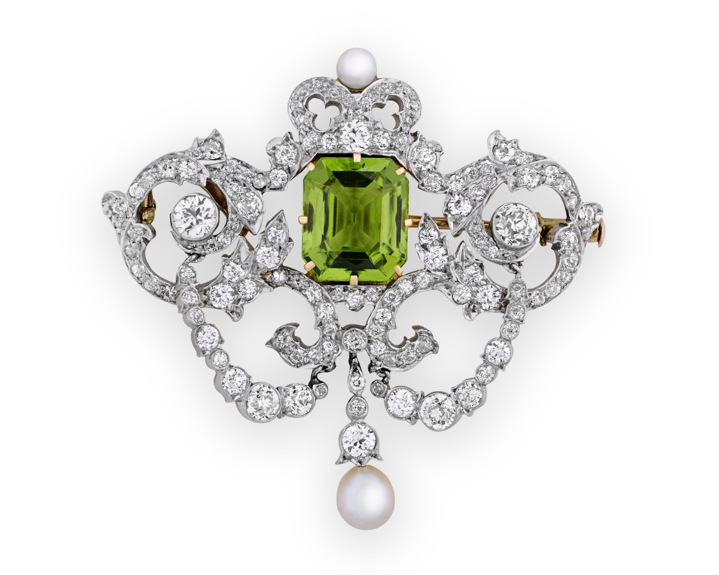 Tiffany & Co. Peridot Pendant Brooch